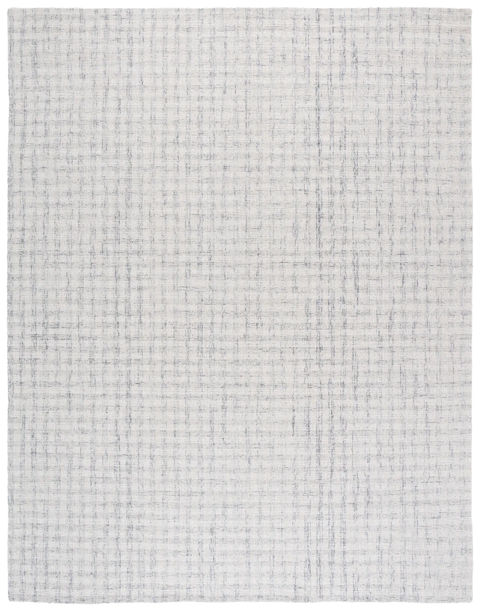 Ebony Checkered Hand-Tufted Wool Rug