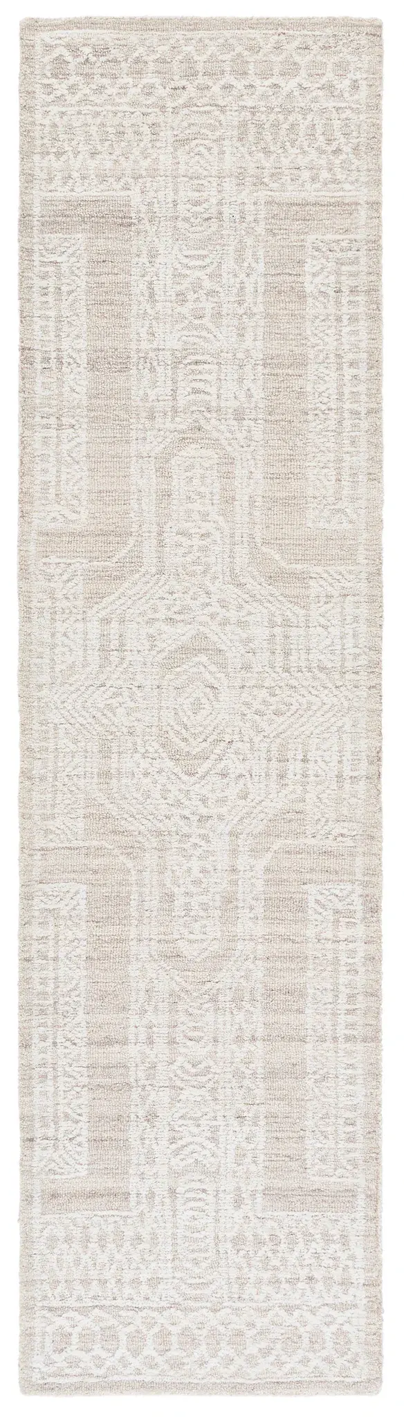 Ebony Geometric Medallion Hand-Tufted Wool Rug