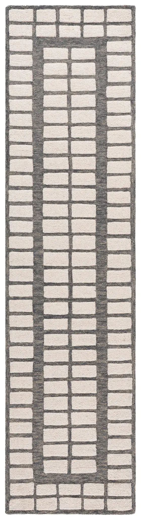 Ebony Diamond Tile Hand-Tufted Wool Rug