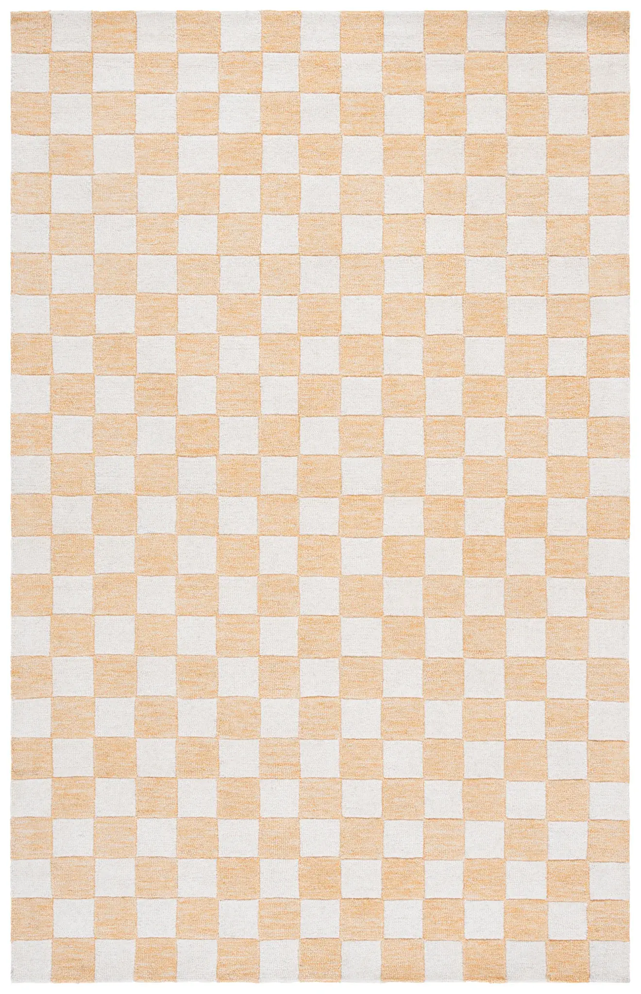 Ebony Checkerboard Hand-Tufted Wool Rug
