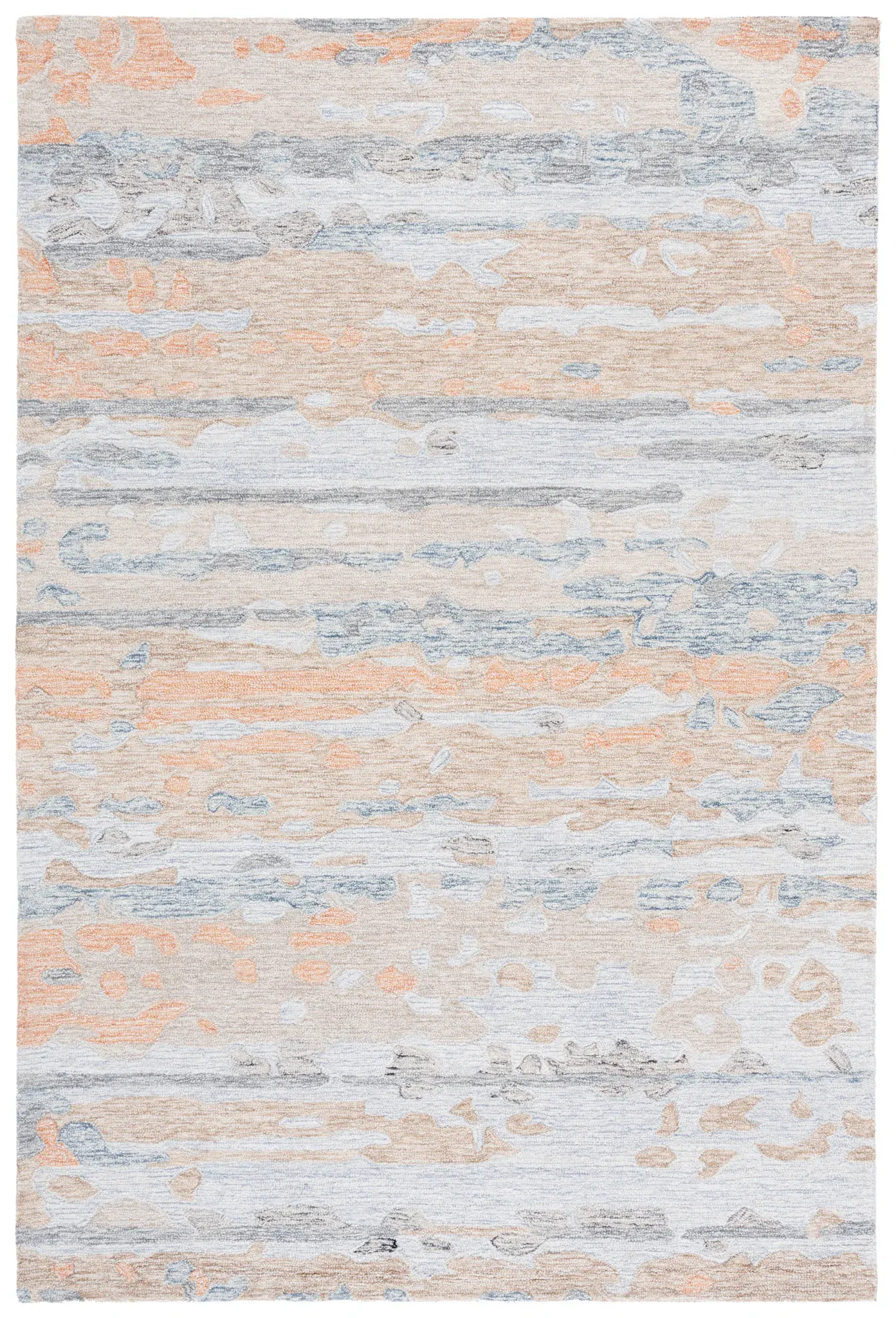 Ebony Abstract Cloud Hand-Tufted Wool Rug