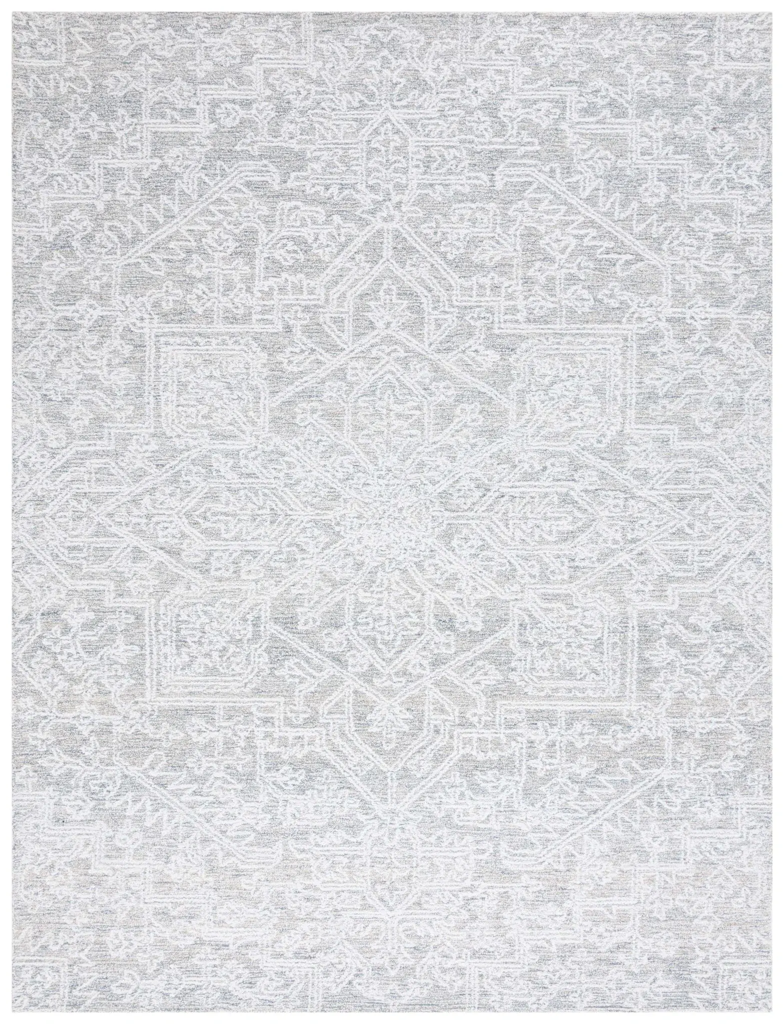 Ebony Medallion Hand-Tufted Rug