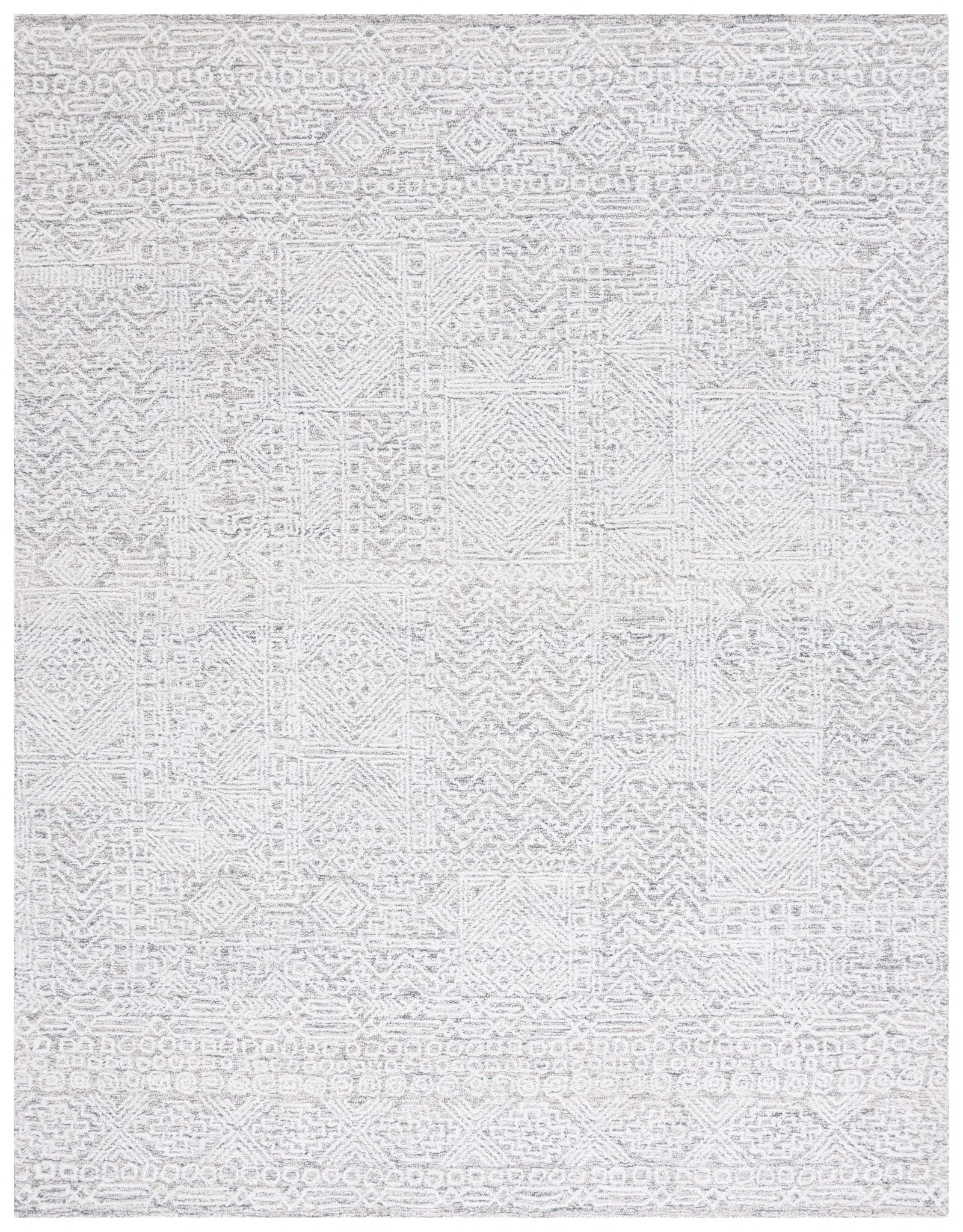 Ebony Patchwork Hand-Tufted Rug