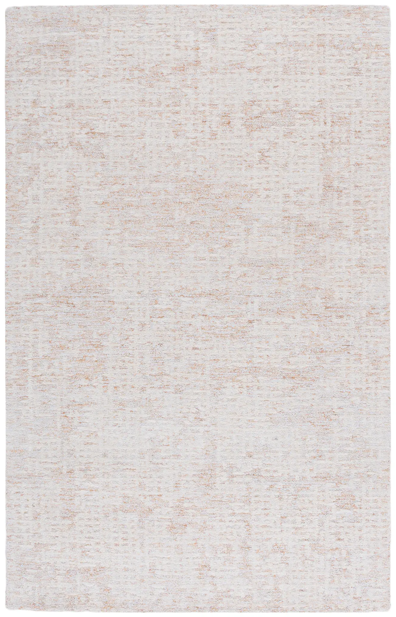 Ebony Distressed Grid Hand-Tufted Wool Rug