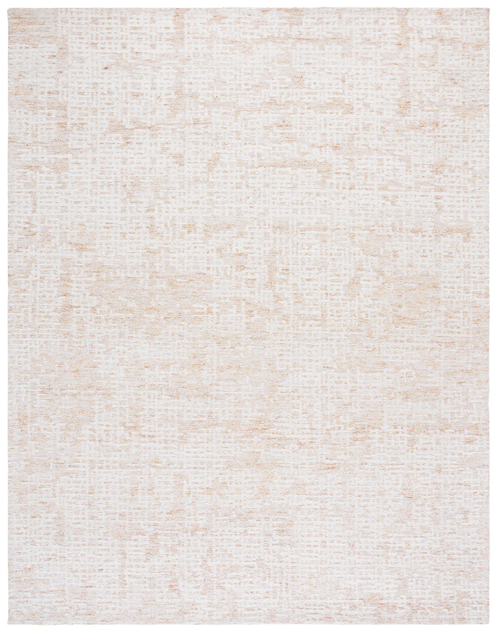Ebony Distressed Grid Hand-Tufted Wool Rug
