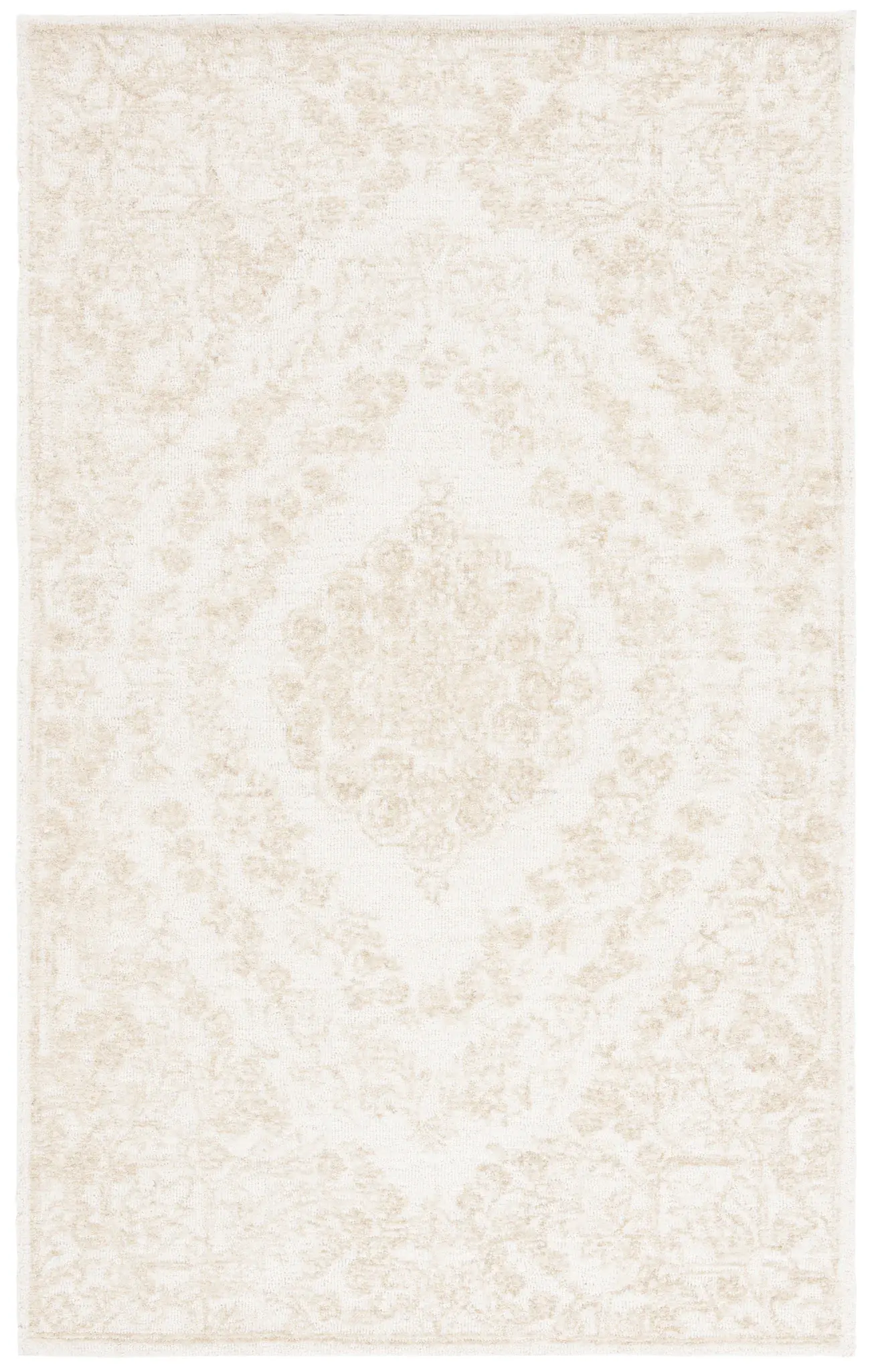 Ebony Oval Medallion Hand-Tufted Wool Rug