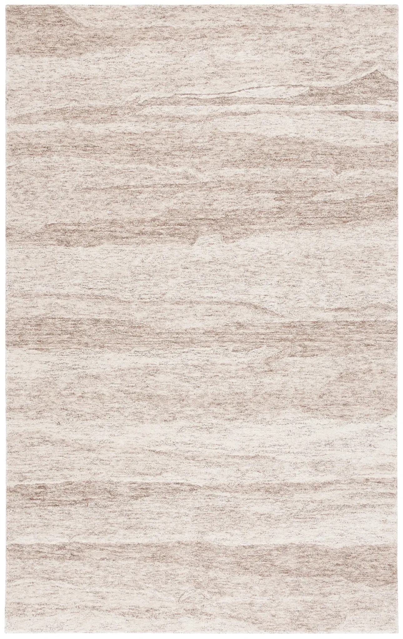 Ebony Abstract Stripe Hand-Tufted Wool Rug