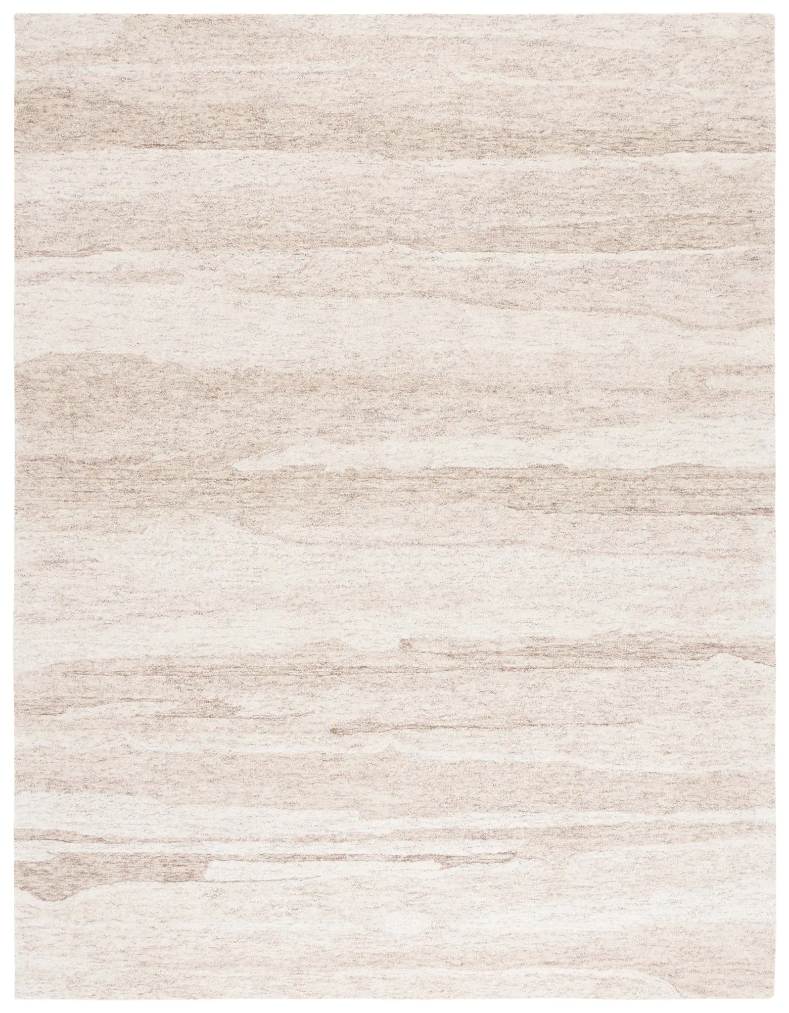 Ebony Abstract Stripe Hand-Tufted Wool Rug
