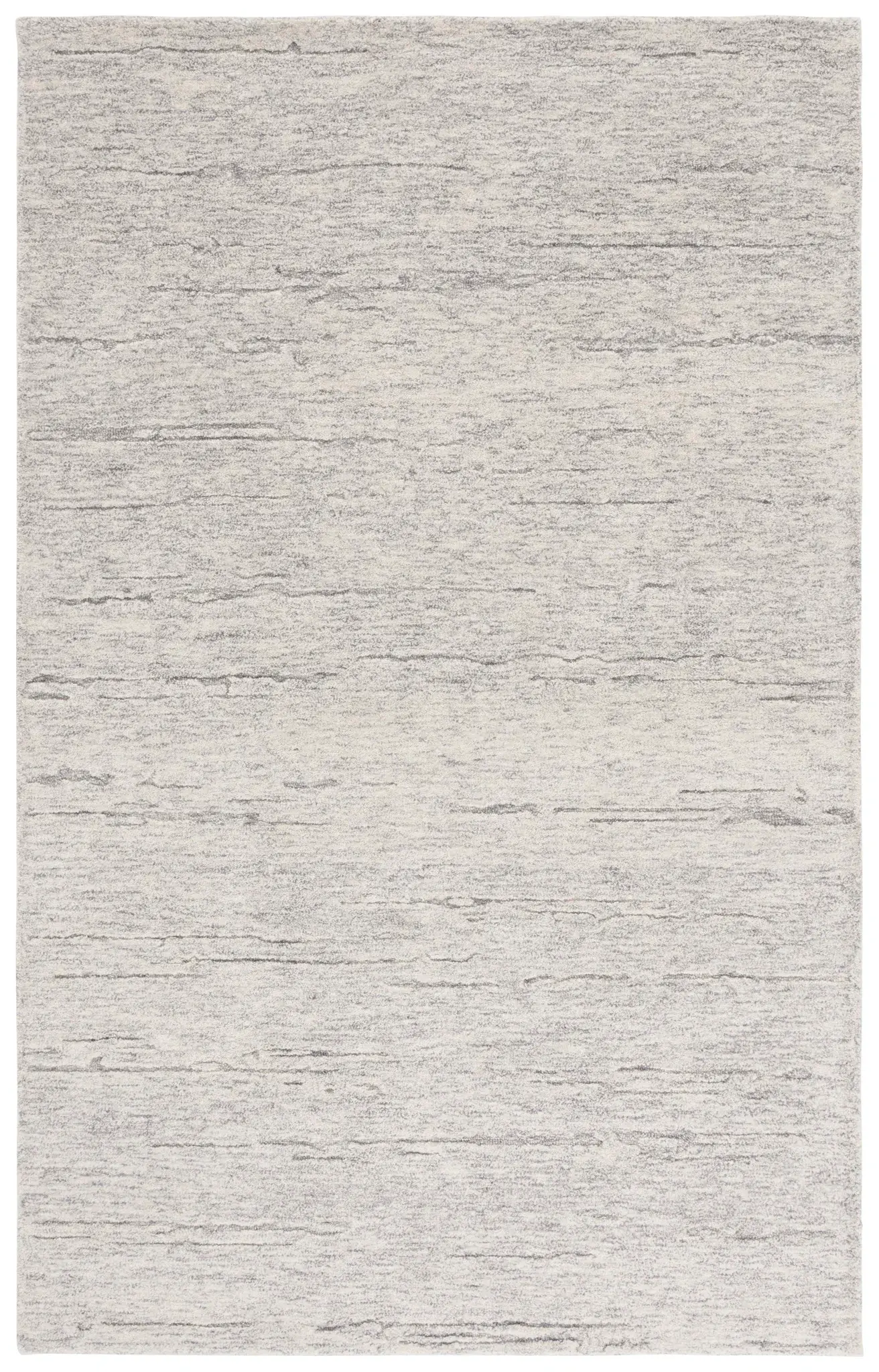 Ebony Horizontal Striated Hand-Tufted Wool Rug