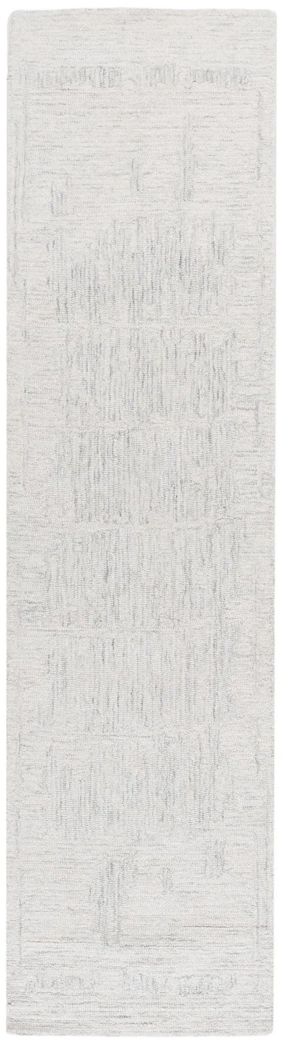 Ebony Abstract Border Hand-Tufted Wool Rug