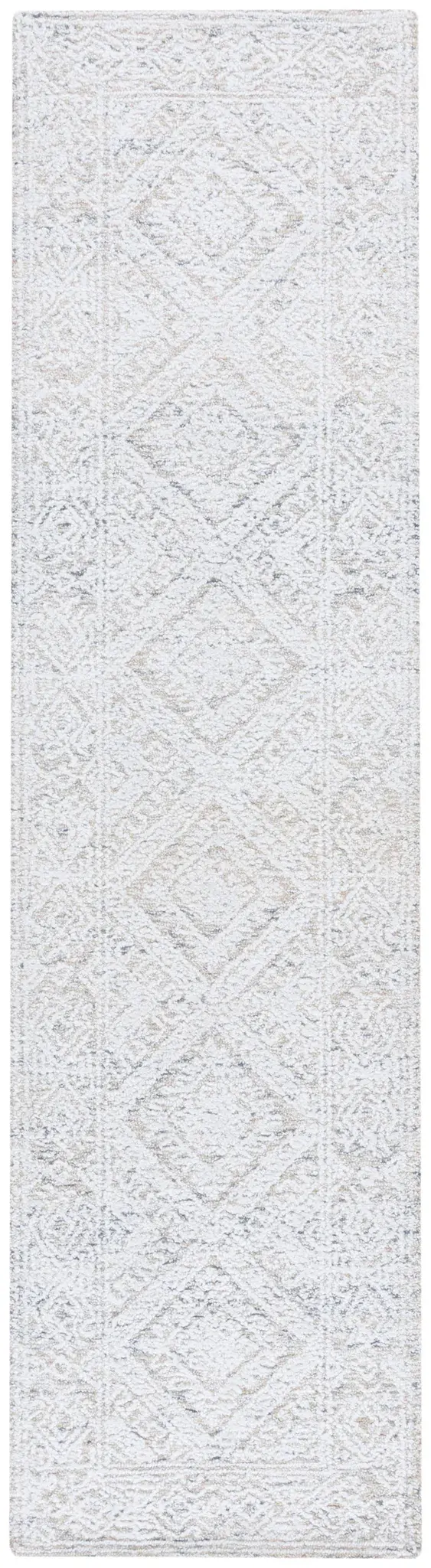 Ebony Diamond Bordered Hand-Tufted Rug
