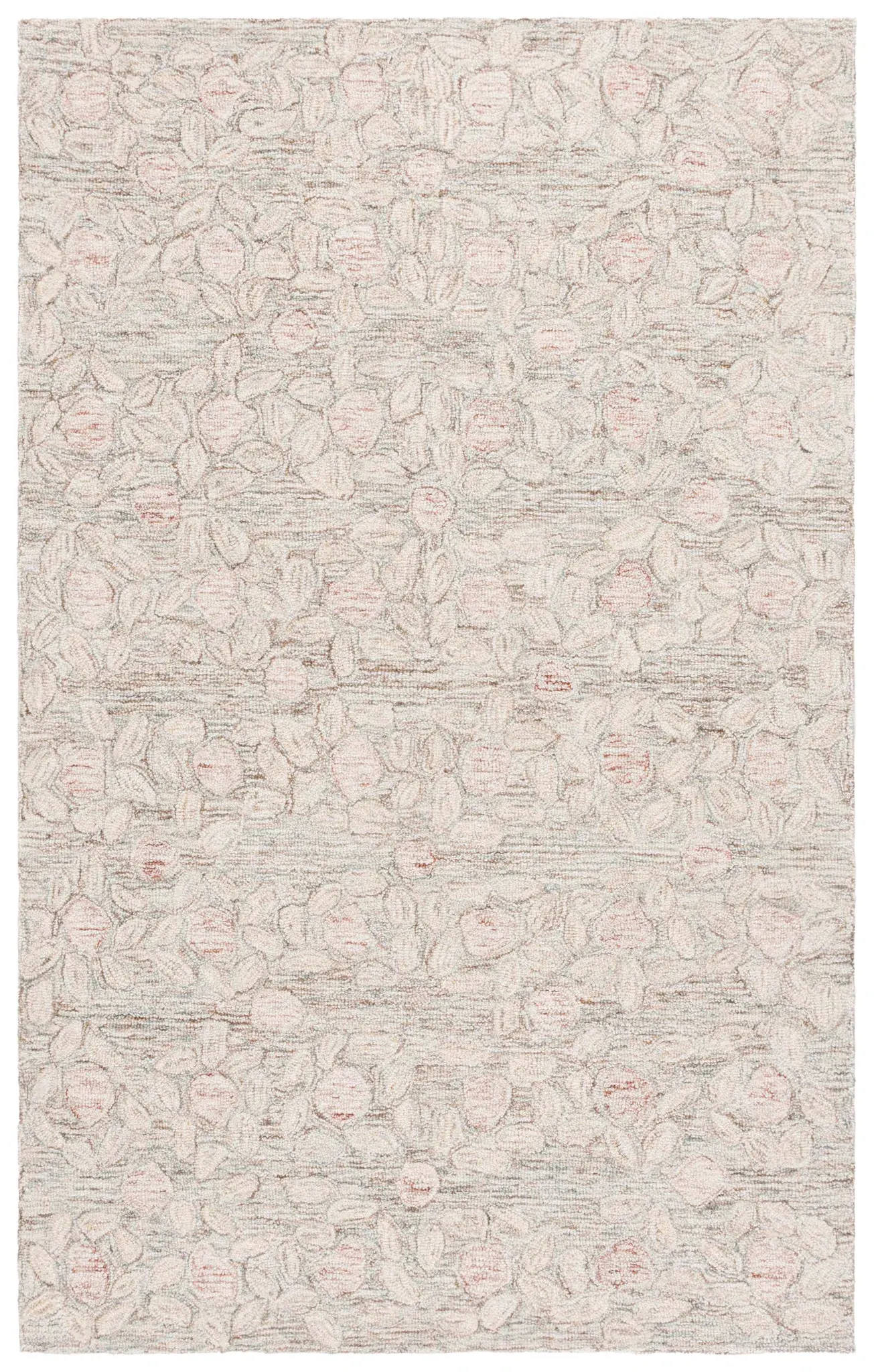 Ebony Allover Blossom Hand-Tufted Wool Rug