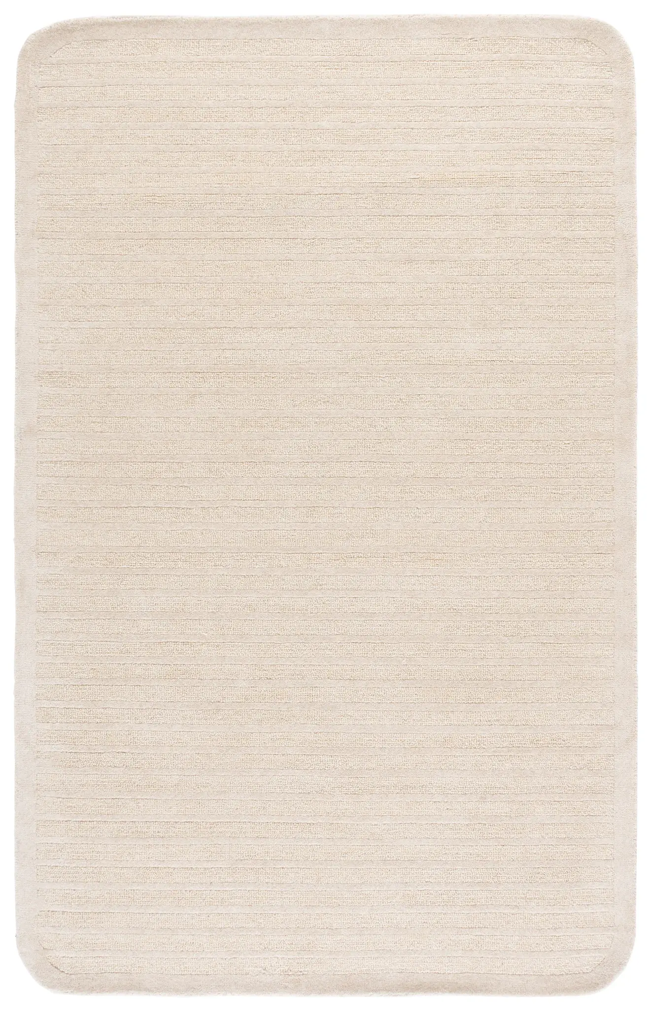 Ebony Striped Hand-Tufted Wool Rug