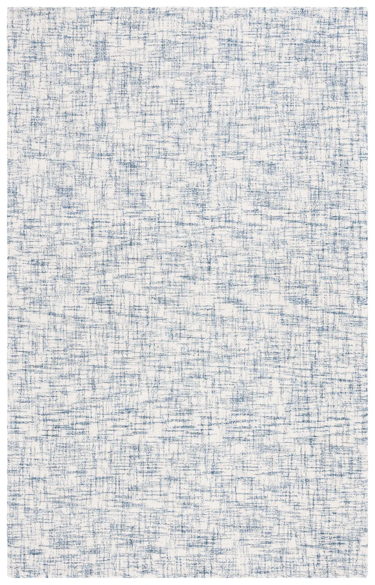 Ebony Allover Crosshatch Hand-Tufted Wool Rug