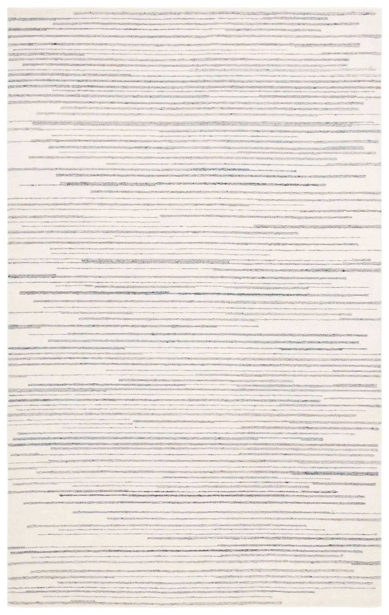 Ebony Modern Striated Hand-Tufted Rug