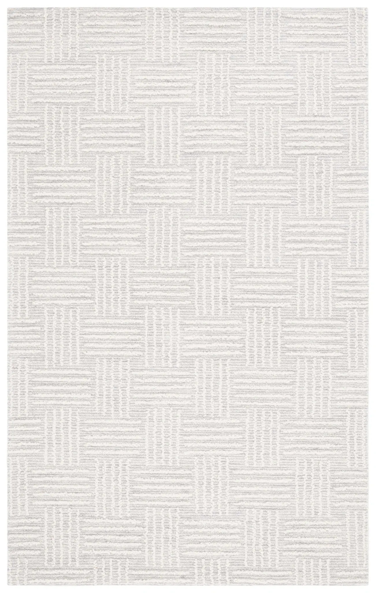 Ebony Basketweave Hand-Tufted Wool Rug