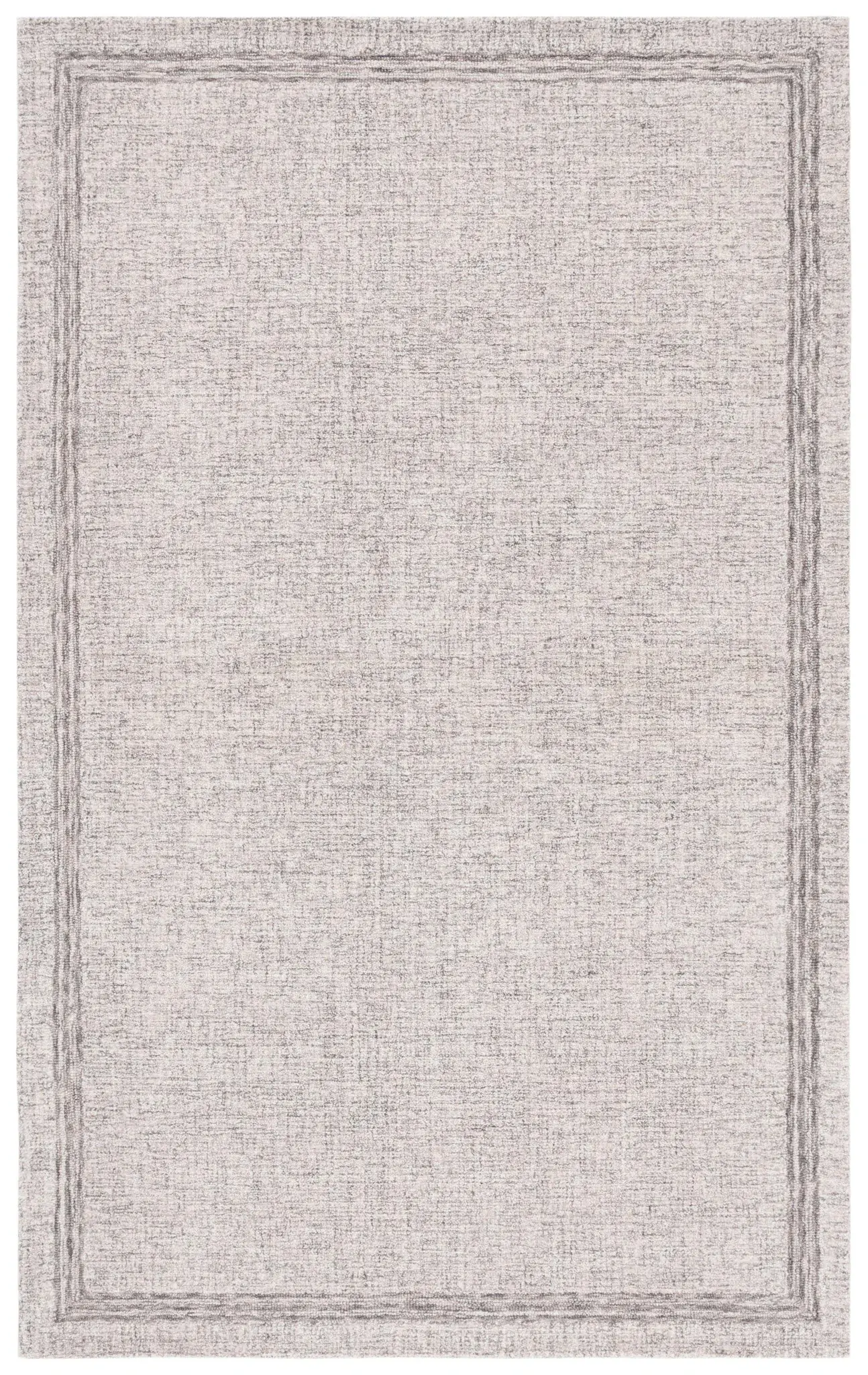 Ebony Bordered Hand-Tufted Wool Rug