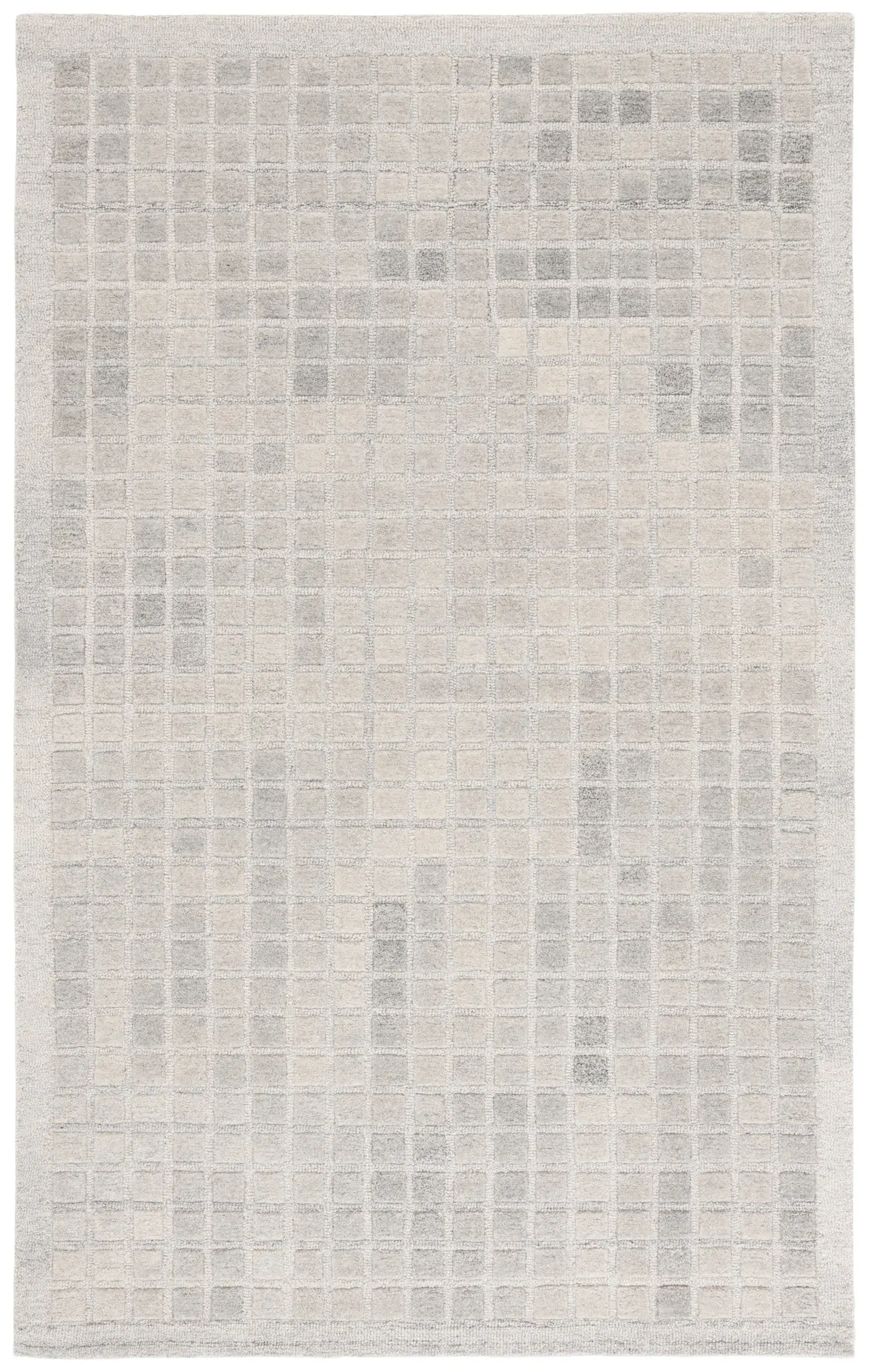 Ebony Mosaic Hand-Tufted Wool Rug
