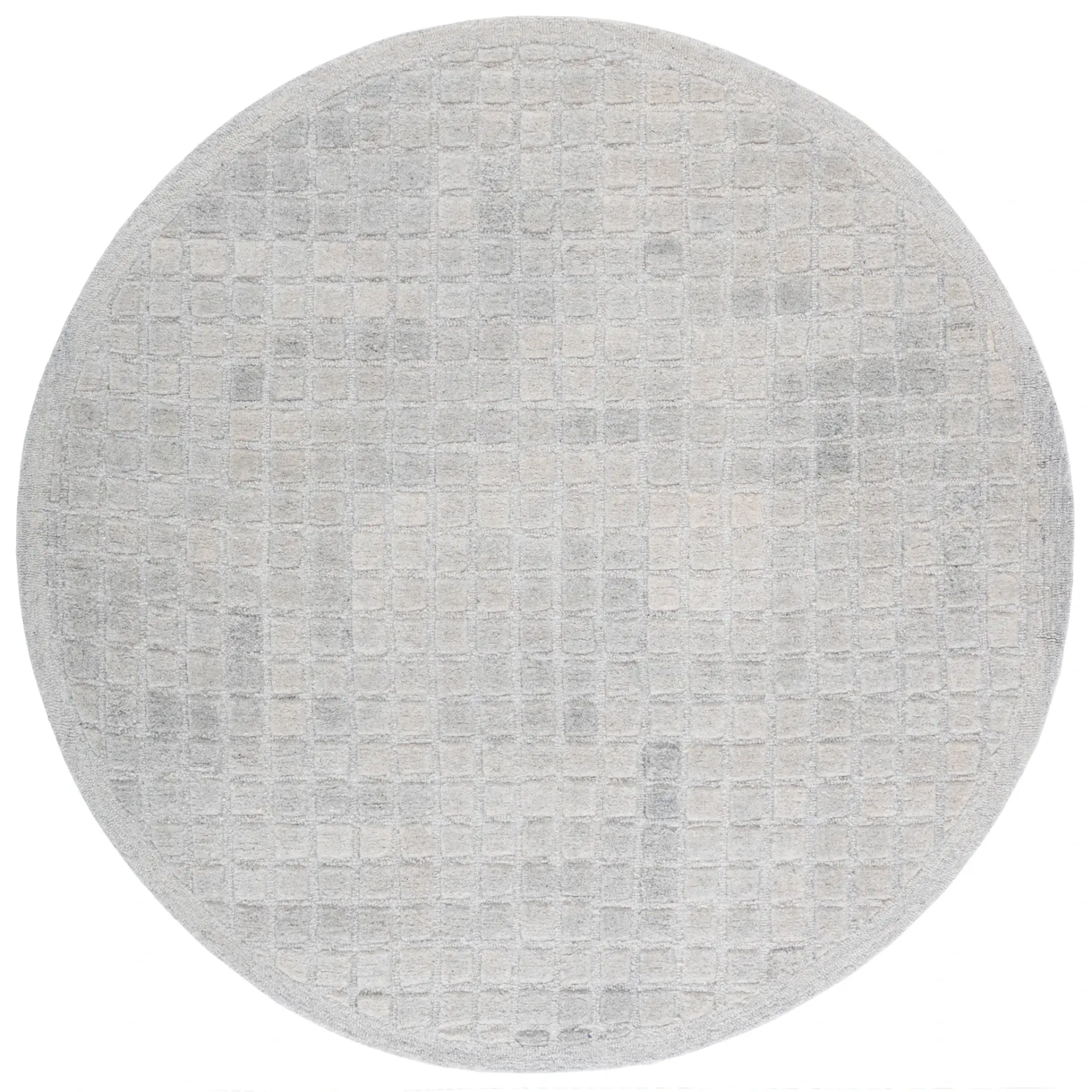Ebony Mosaic Hand-Tufted Wool Rug