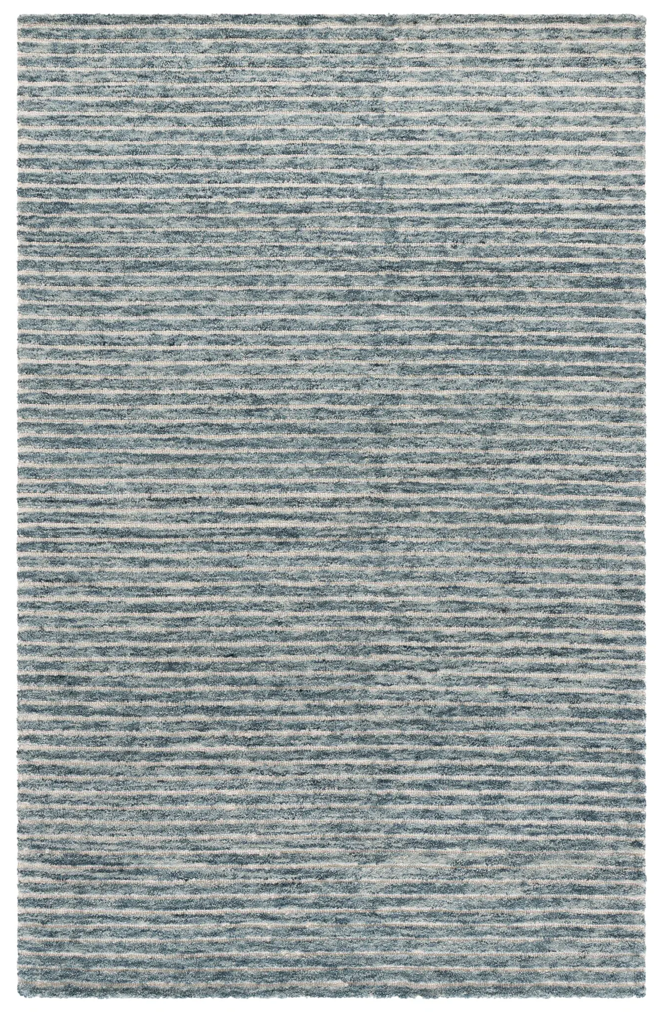 Ebony Allover Stripe Hand-Tufted Wool Rug