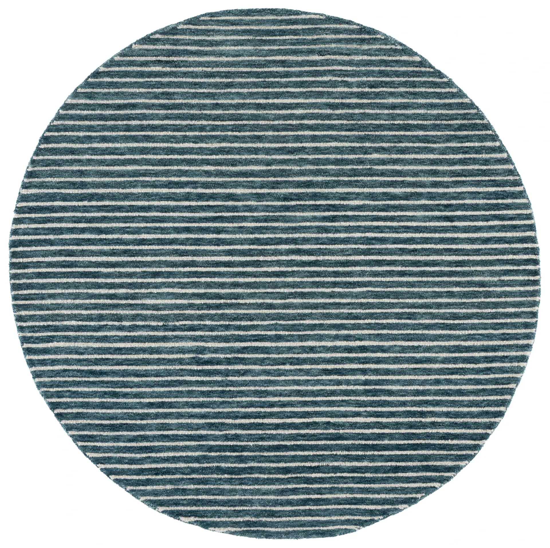 Ebony Allover Stripe Hand-Tufted Wool Rug