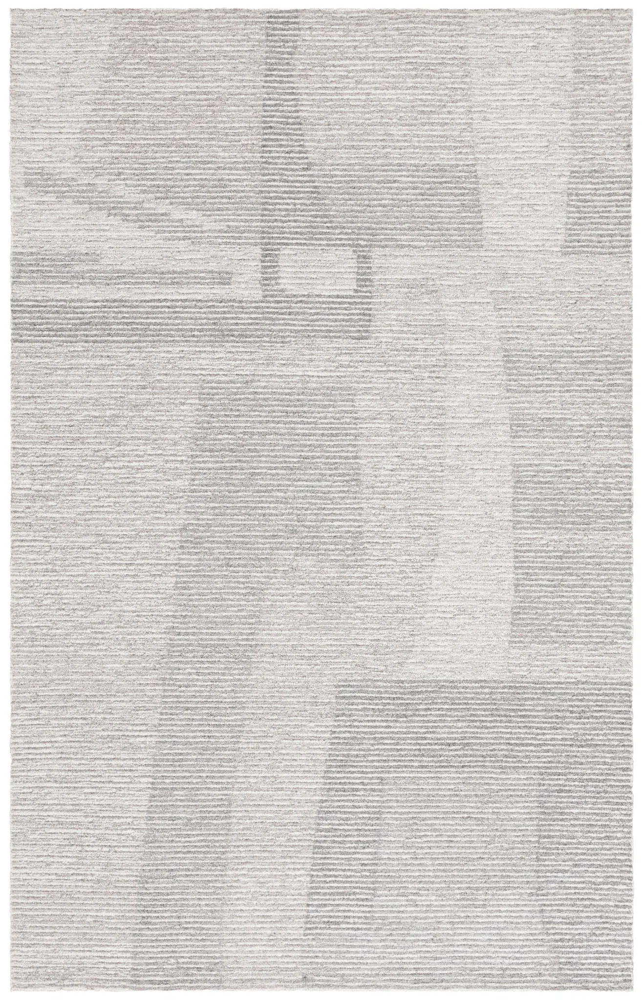 Ebony Abstract Block Hand-Tufted Wool Rug