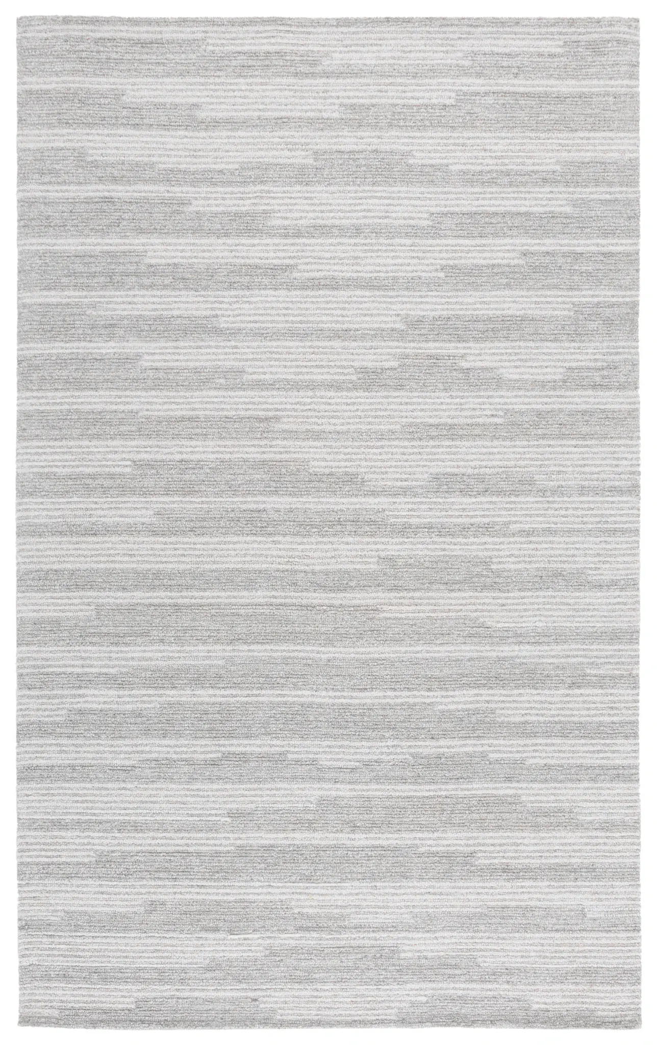 Ebony Broken Stripe Hand-Tufted Wool Rug