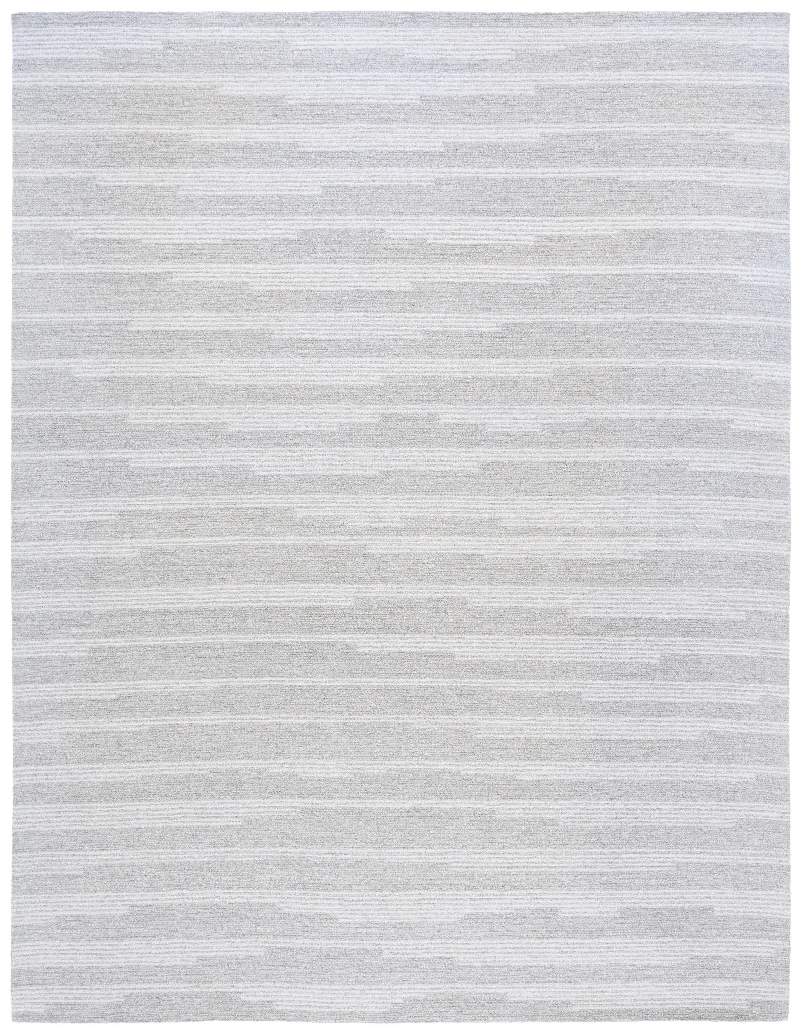 Ebony Broken Stripe Hand-Tufted Wool Rug