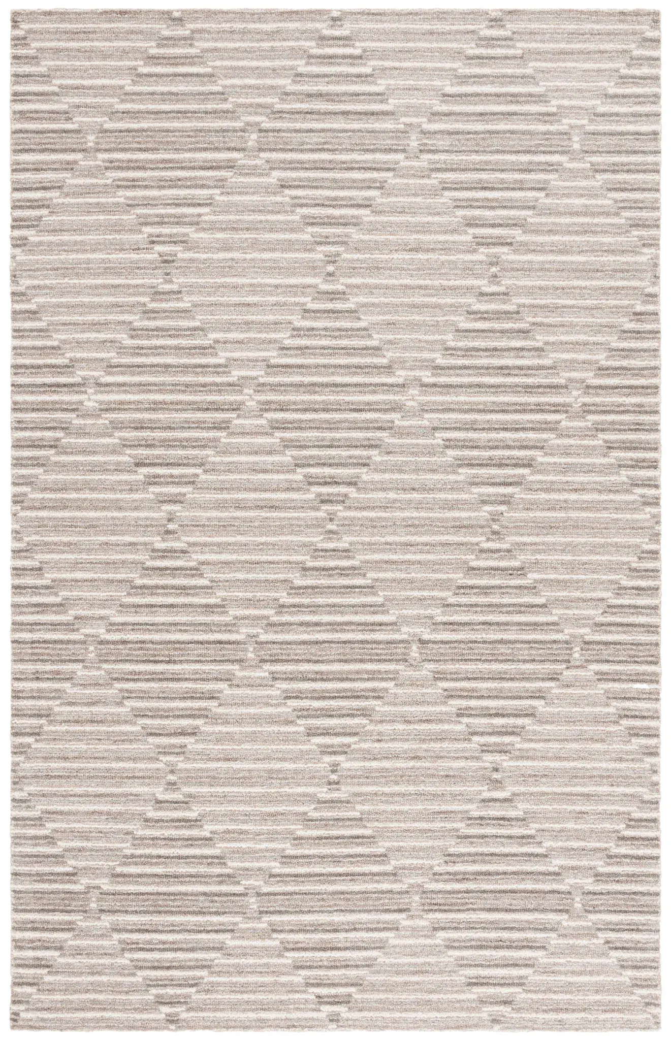 Ebony Diamond Hand-Tufted Wool Rug