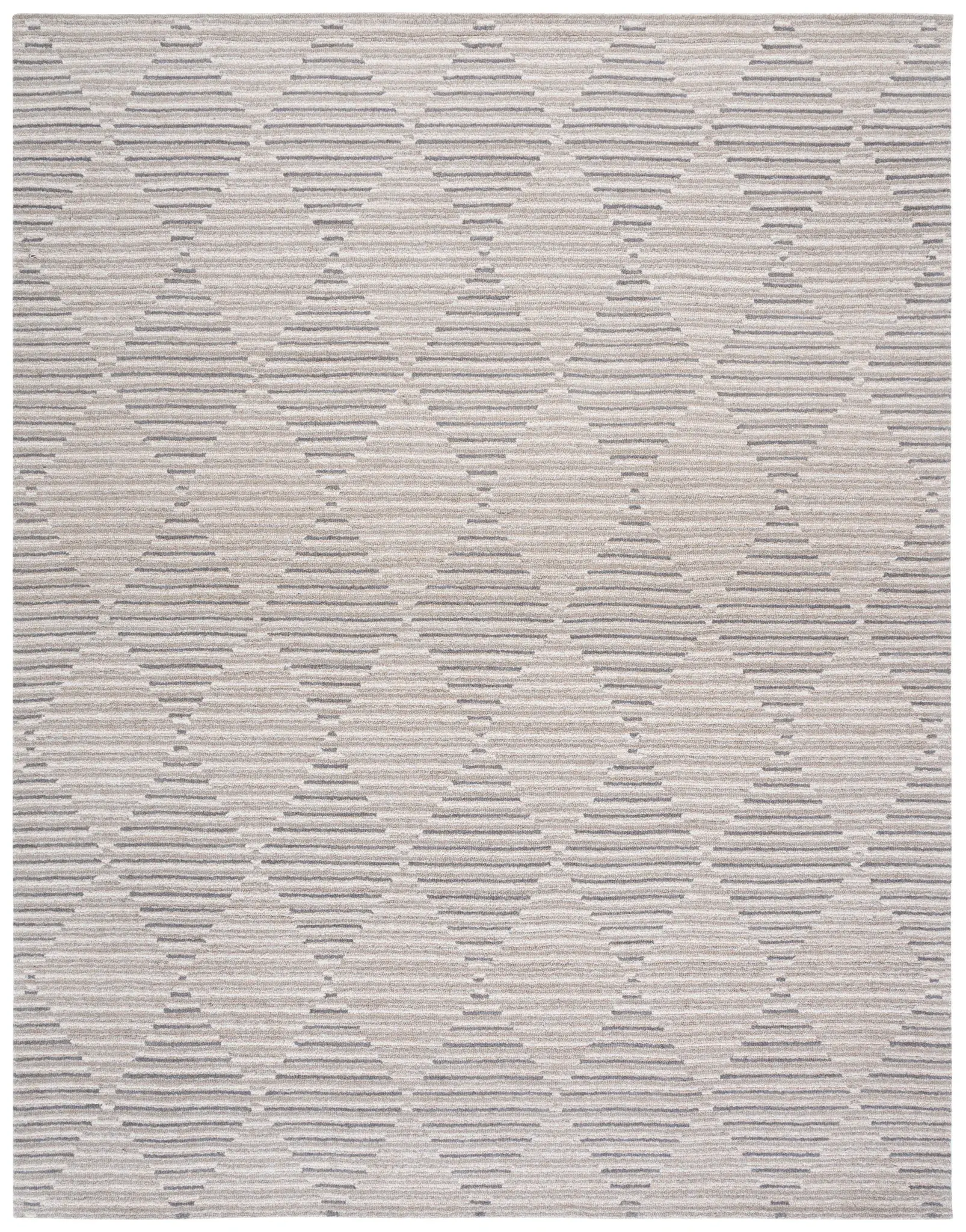 Ebony Diamond Hand-Tufted Wool Rug
