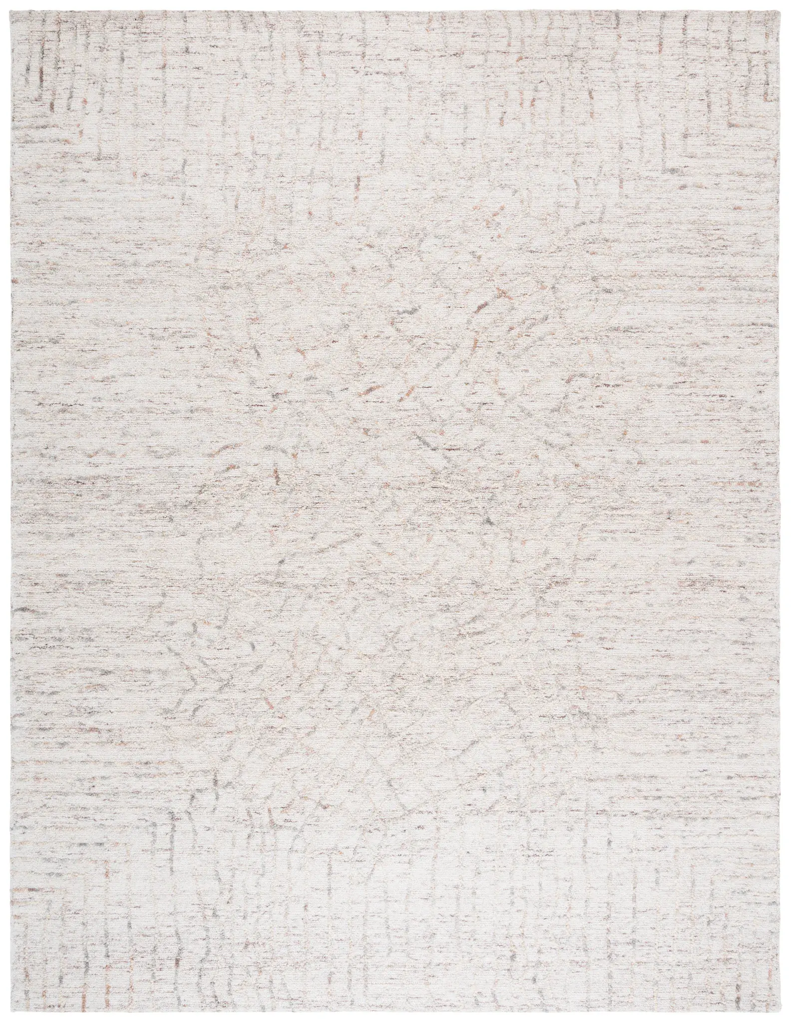 Ebony Distressed Medallion Hand-Tufted Wool Rug