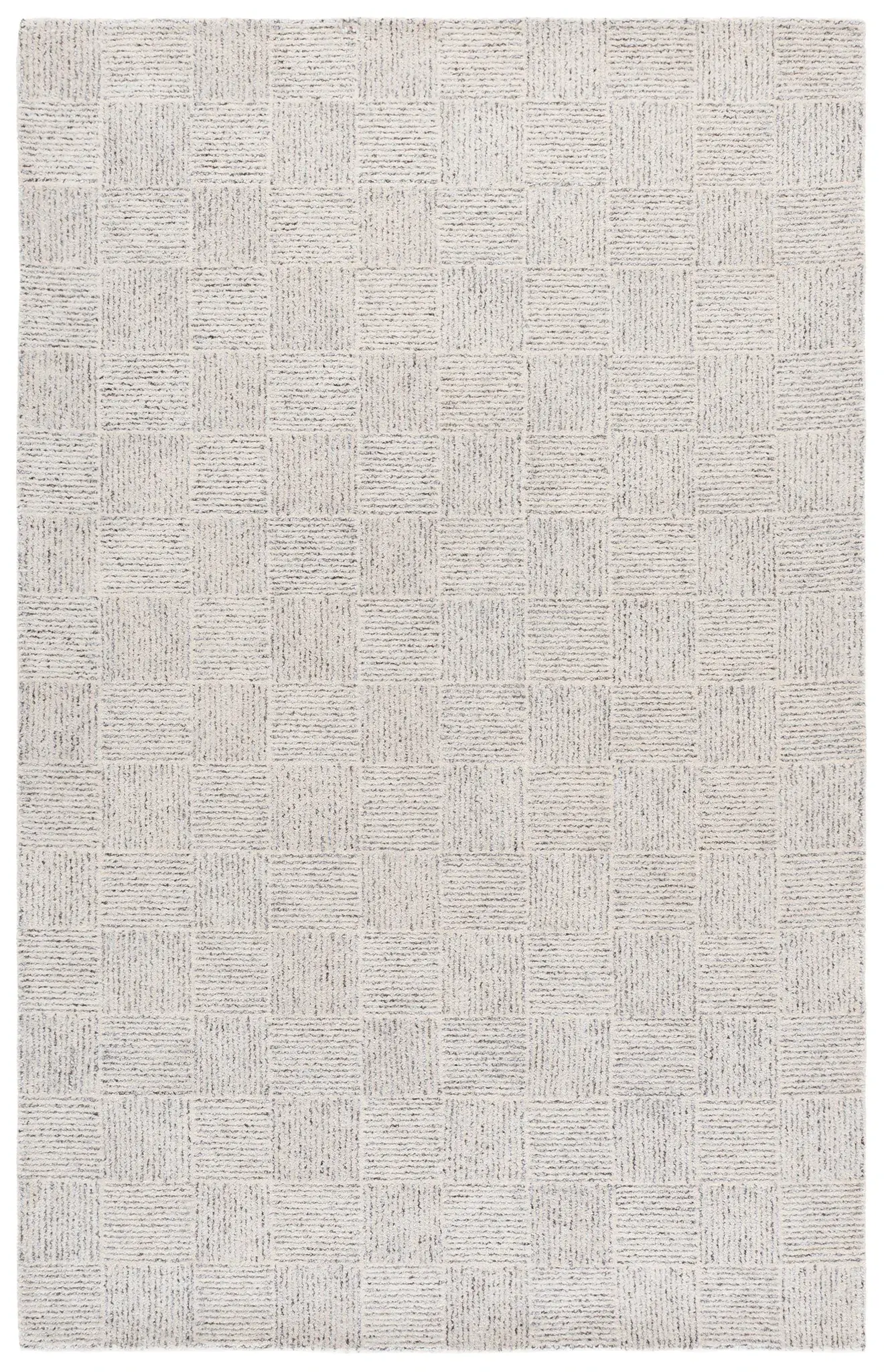 Ebony Basketweave Hand-Tufted Rug