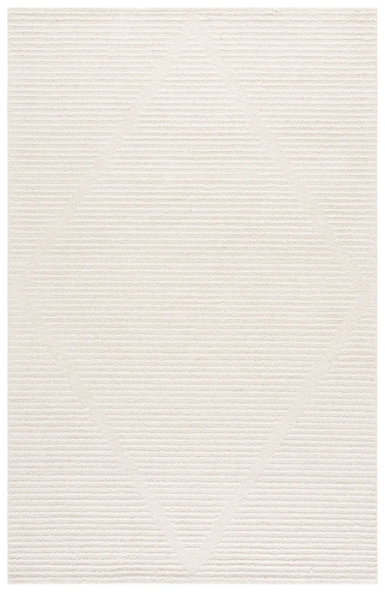 Ebony Carved Diamond Hand-Tufted Wool Rug