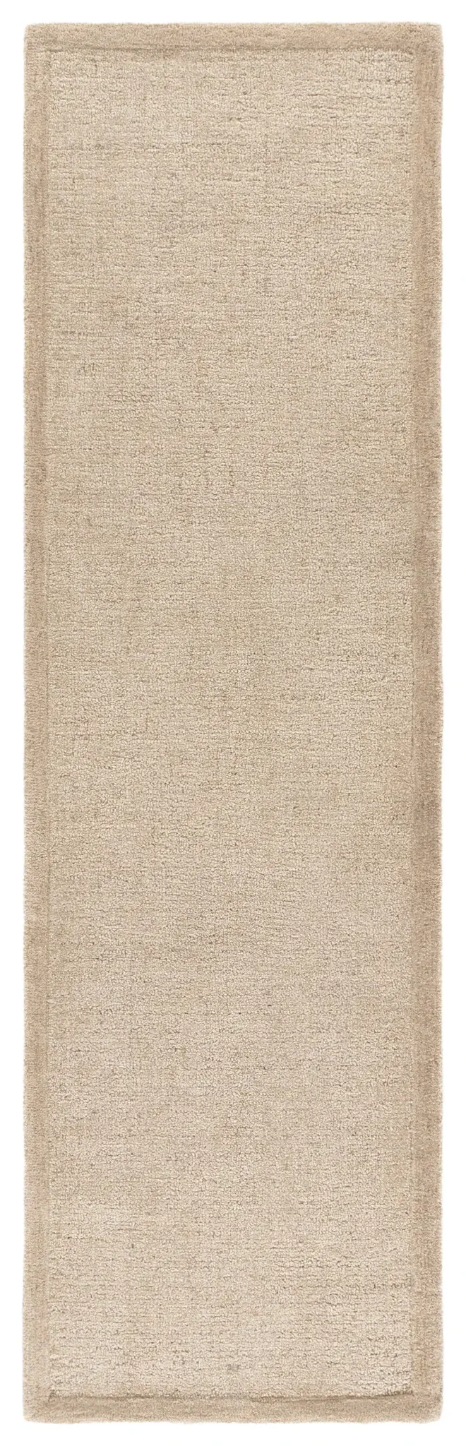 Ebony Solid Border Hand-Tufted Wool Rug