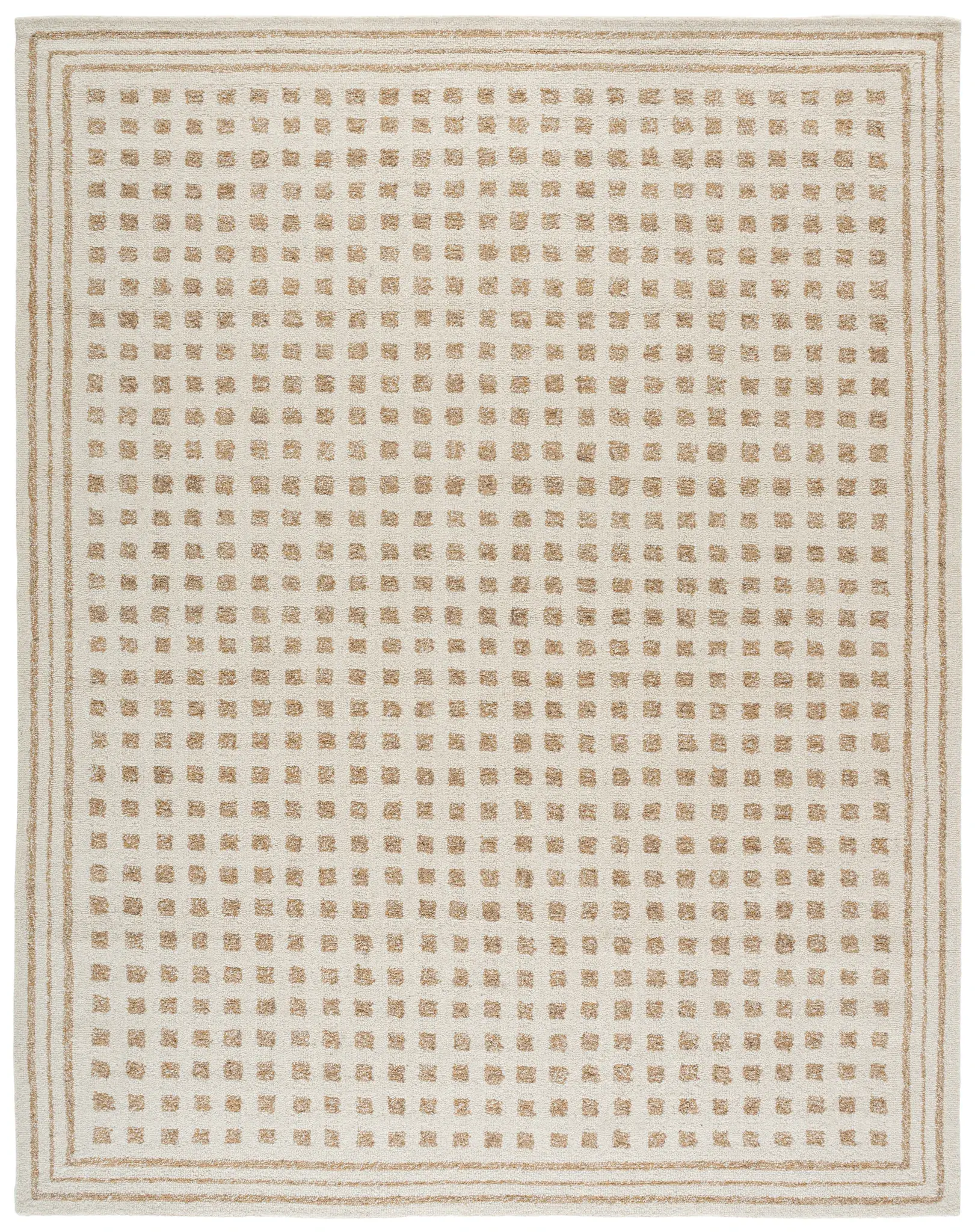 Ebony Checkered Hand-Tufted Rug