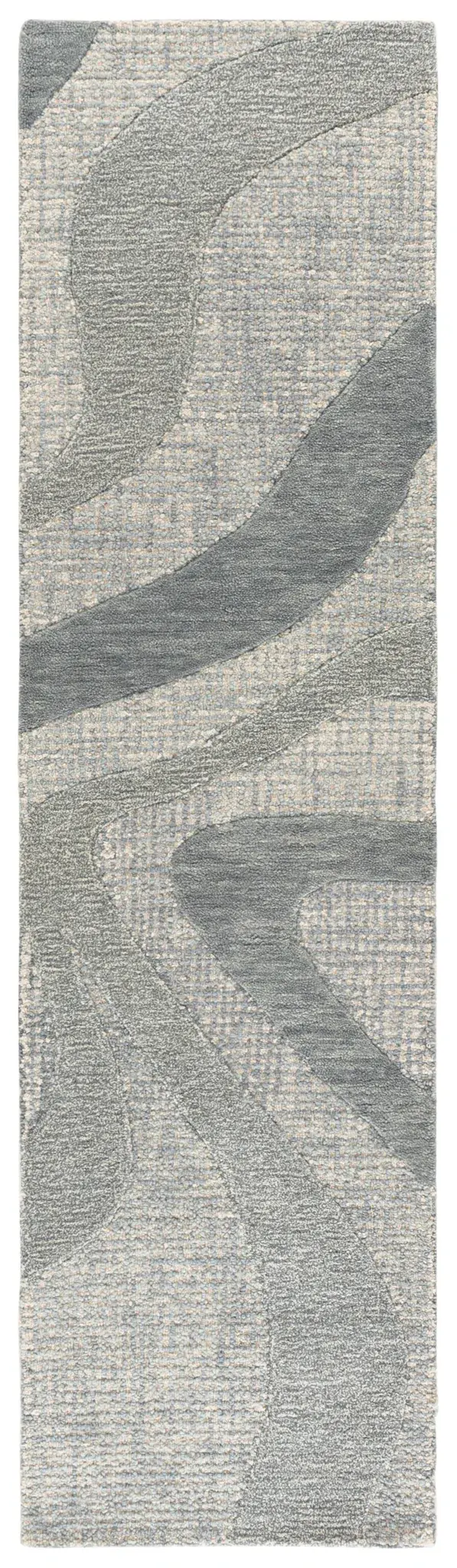 Ebony Modern Abstract Hand-Tufted Wool Rug