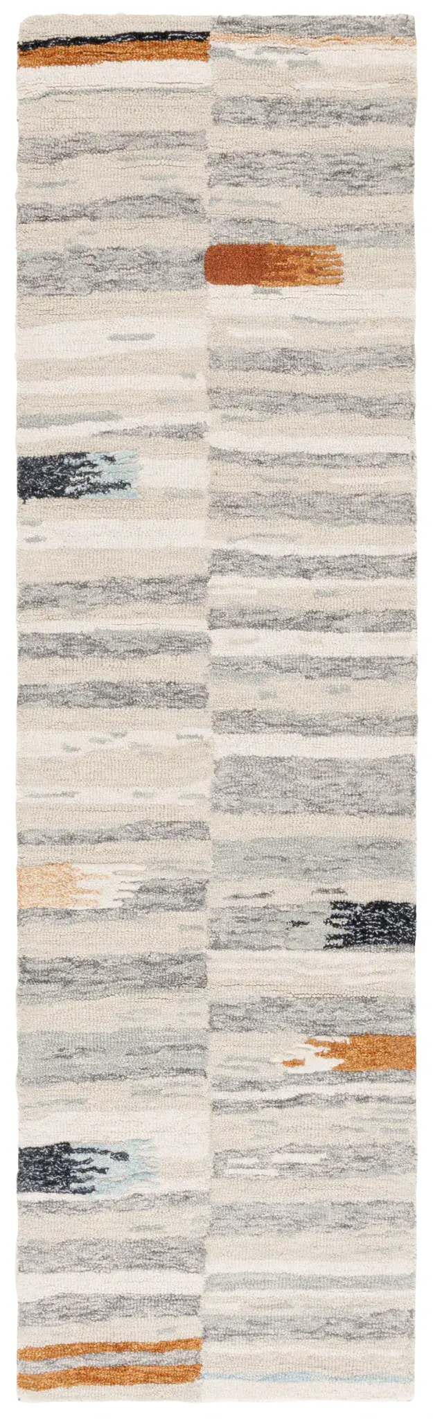 Ebony Abstract Drip Hand-Tufted Wool Rug