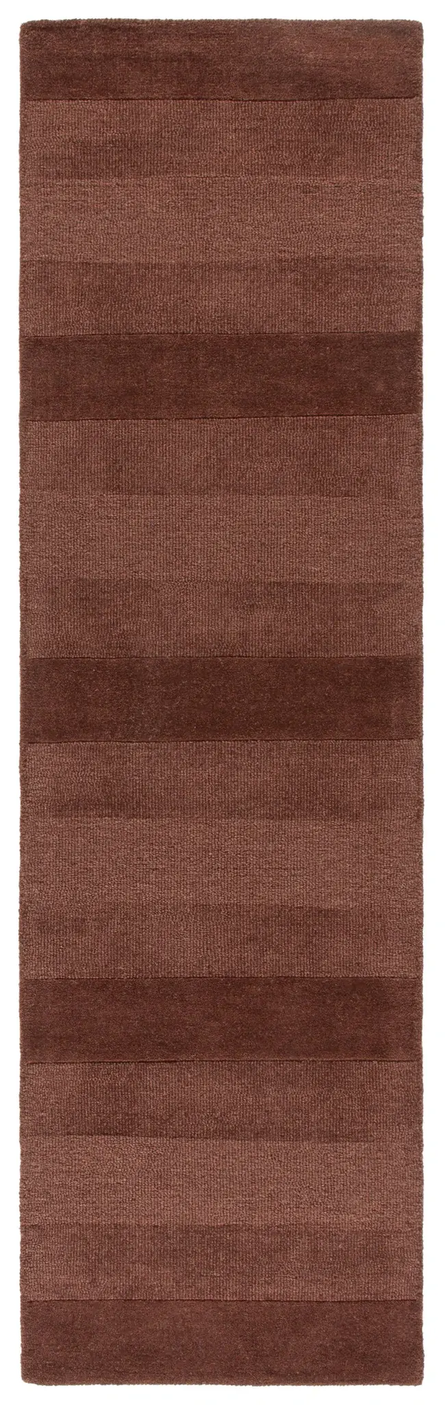 Ebony Modern Banded Stripe Hand-Tufted Wool Rug