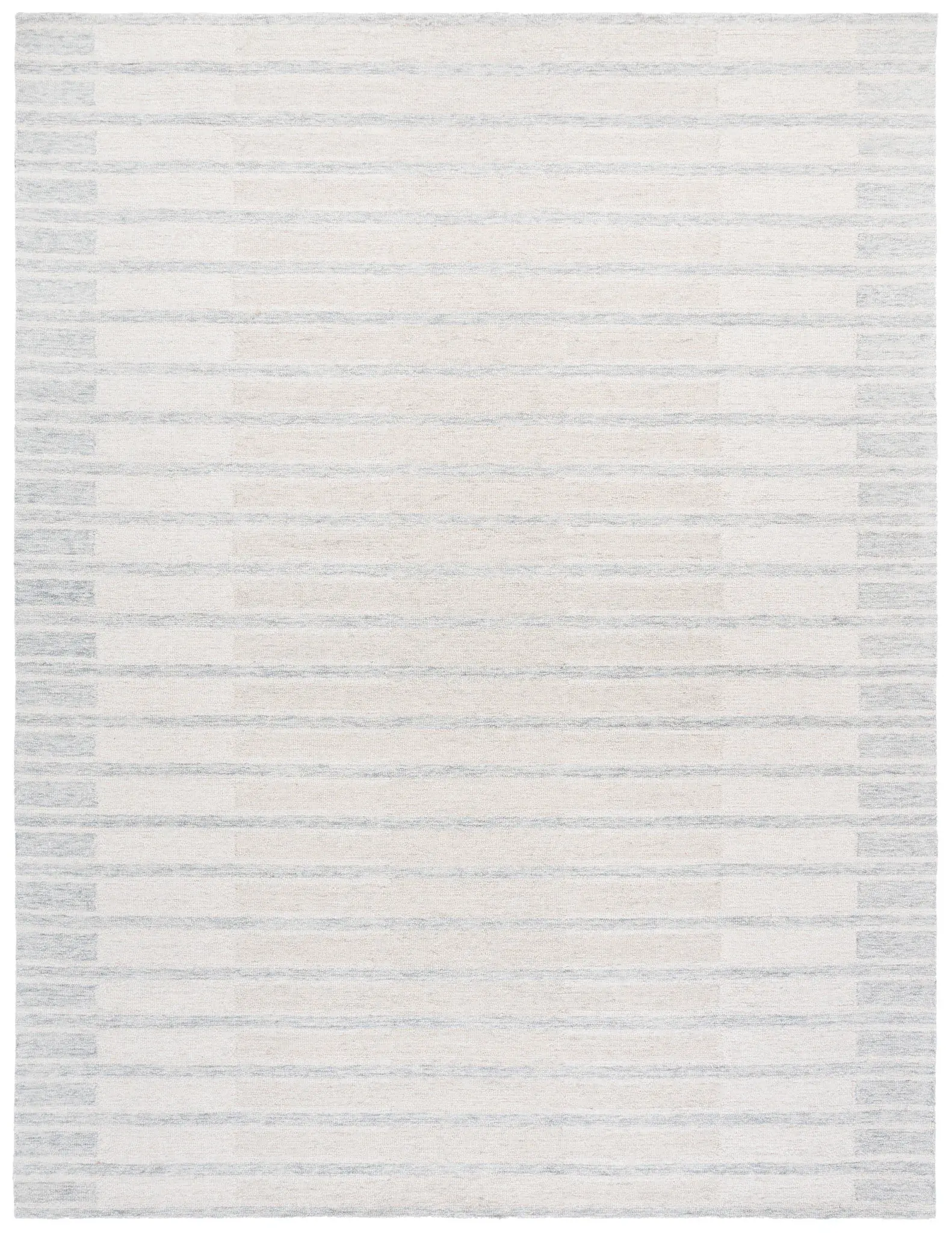 Ebony Horizontal Stripe Hand-Tufted Wool Rug