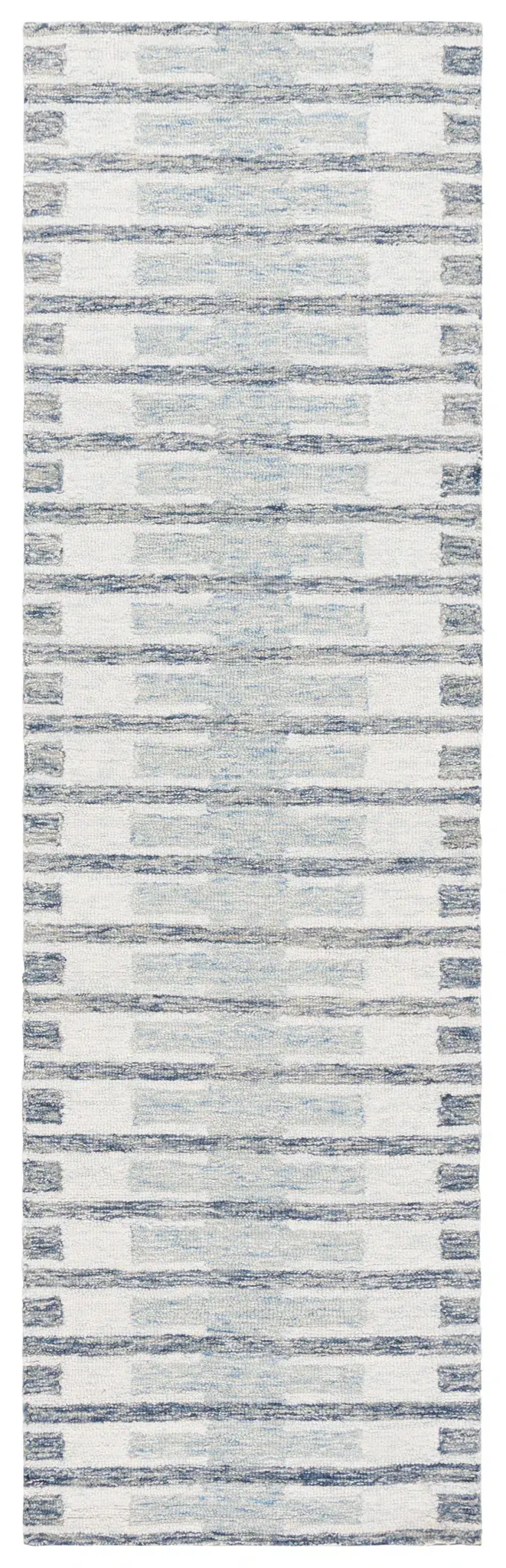 Ebony Blocked Stripe Hand-Tufted Wool Rug