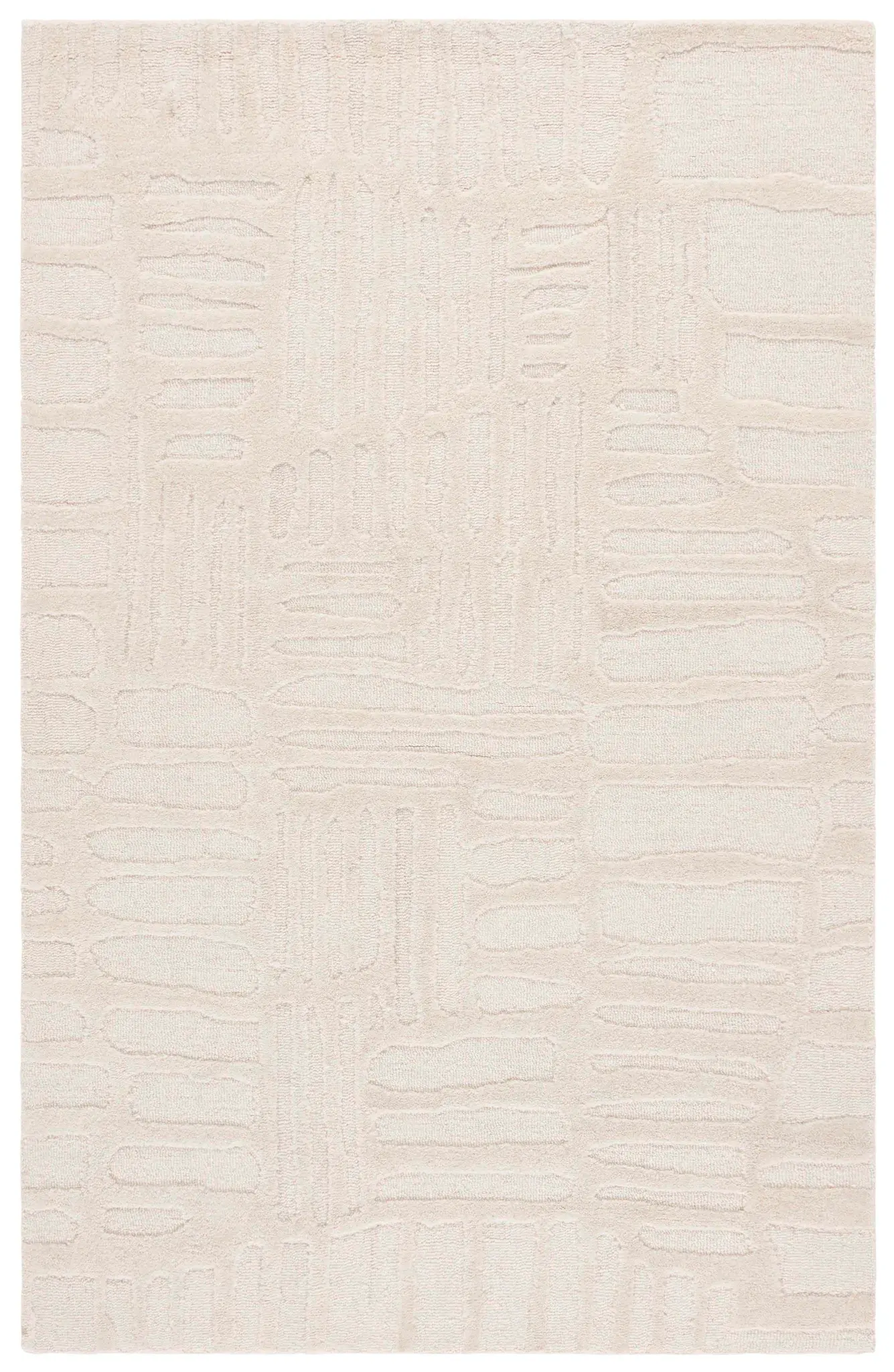 Ebony Abstract Dash Hand-Tufted Wool Rug