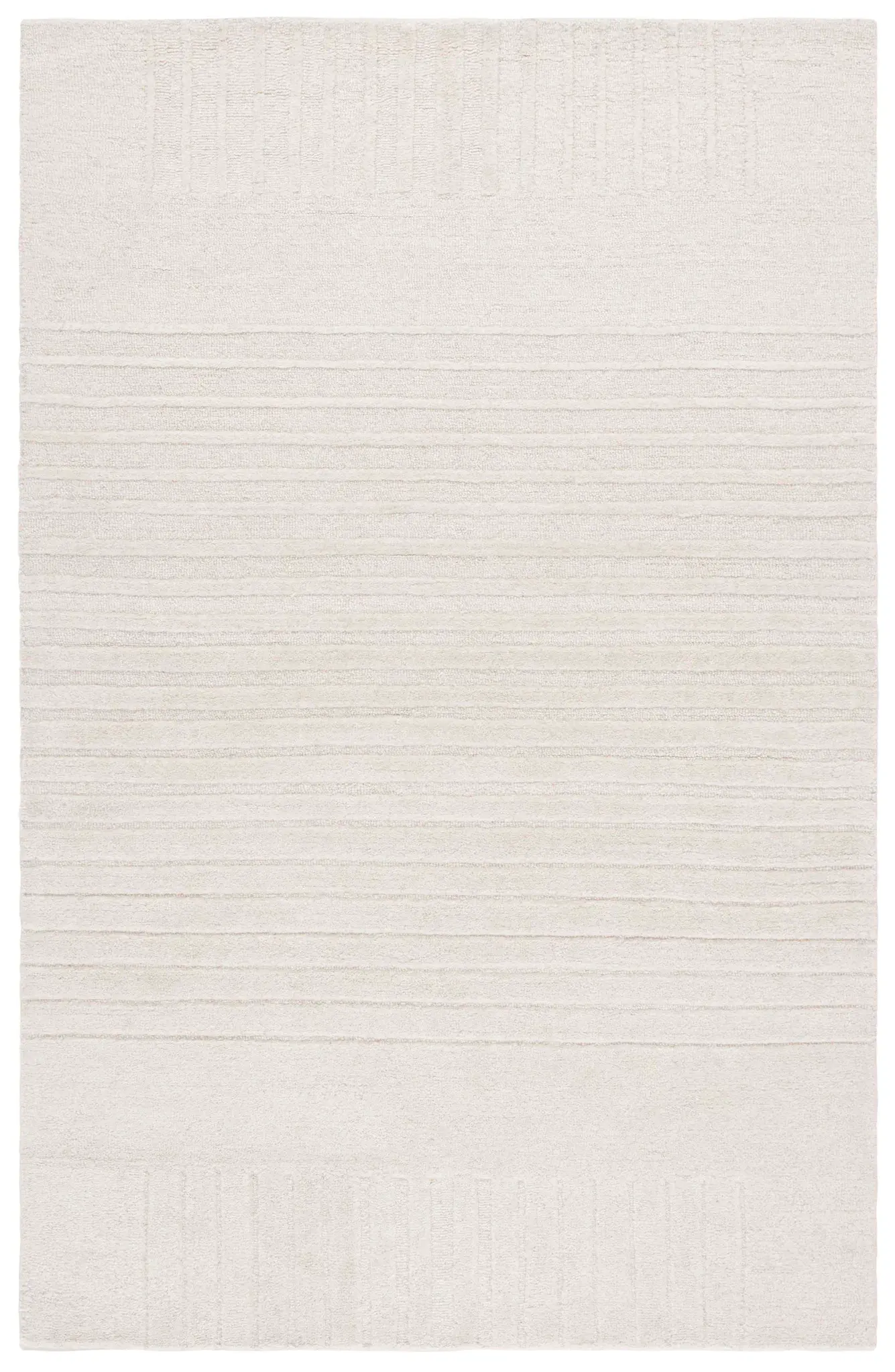 Ebony Linear Stripe Hand-Tufted Wool Rug