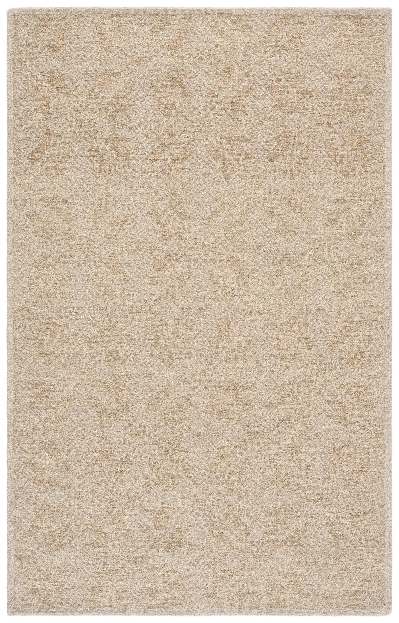 Ebony Moroccan Diamond Trellis Hand-Tufted Wool Rug