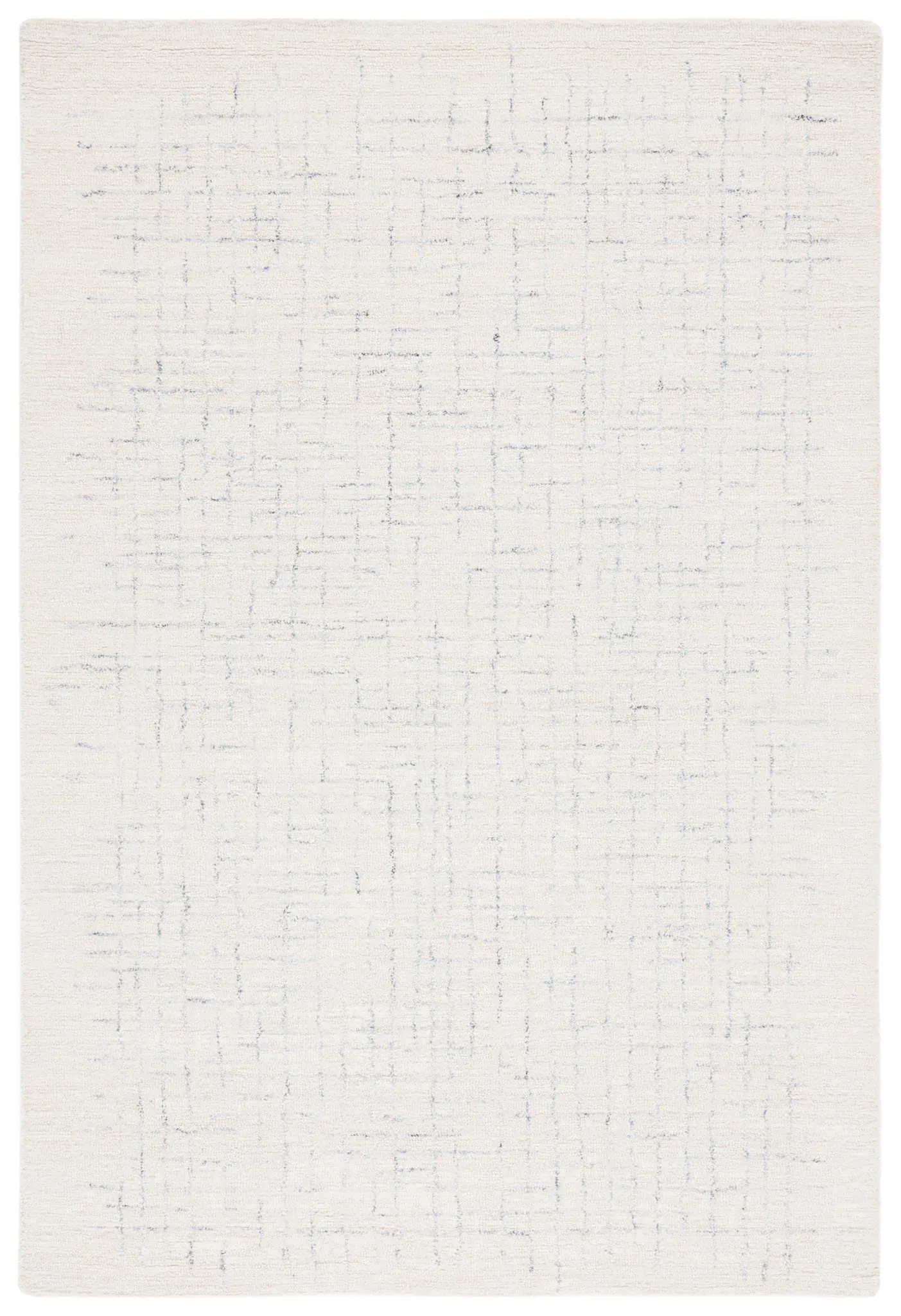 Ebony Broken Grid Hand-Tufted Wool Rug