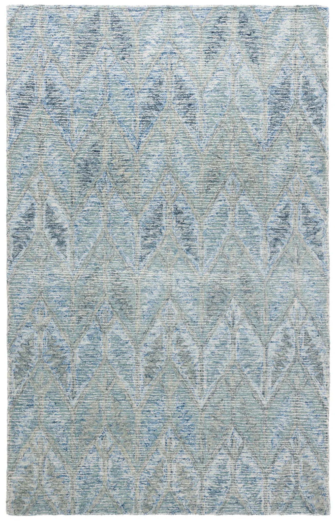 Ebony Chevron Hand-Tufted Wool Rug