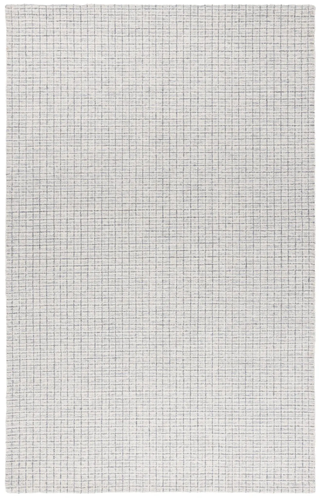 Ebony Woven Grid Hand-Tufted Wool Rug