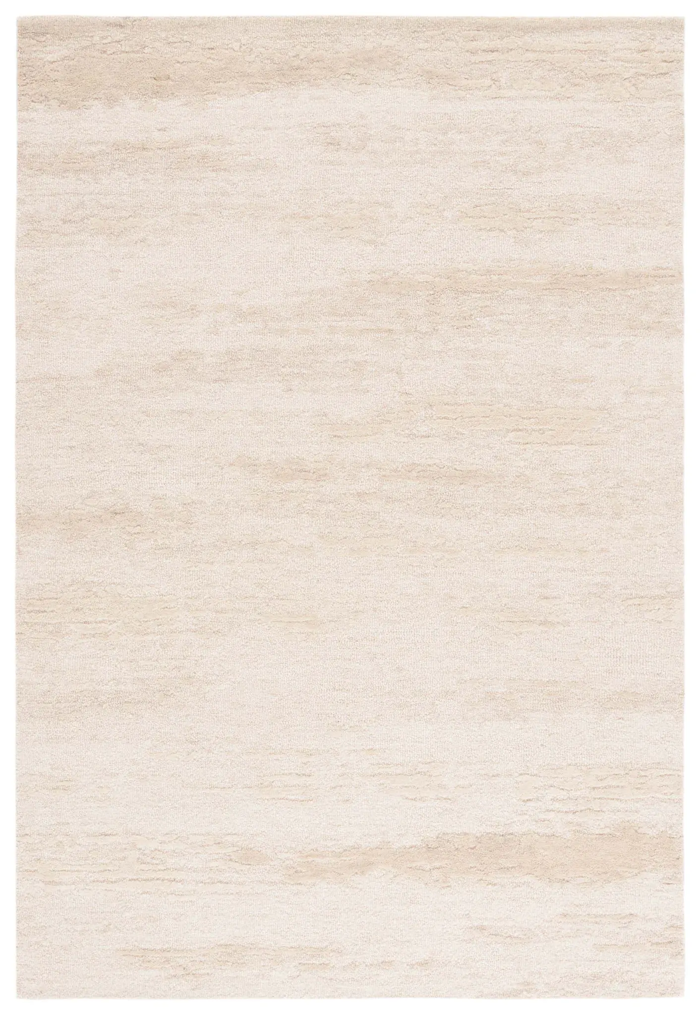 Ebony Abstract Striated Hand-Tufted Wool Rug
