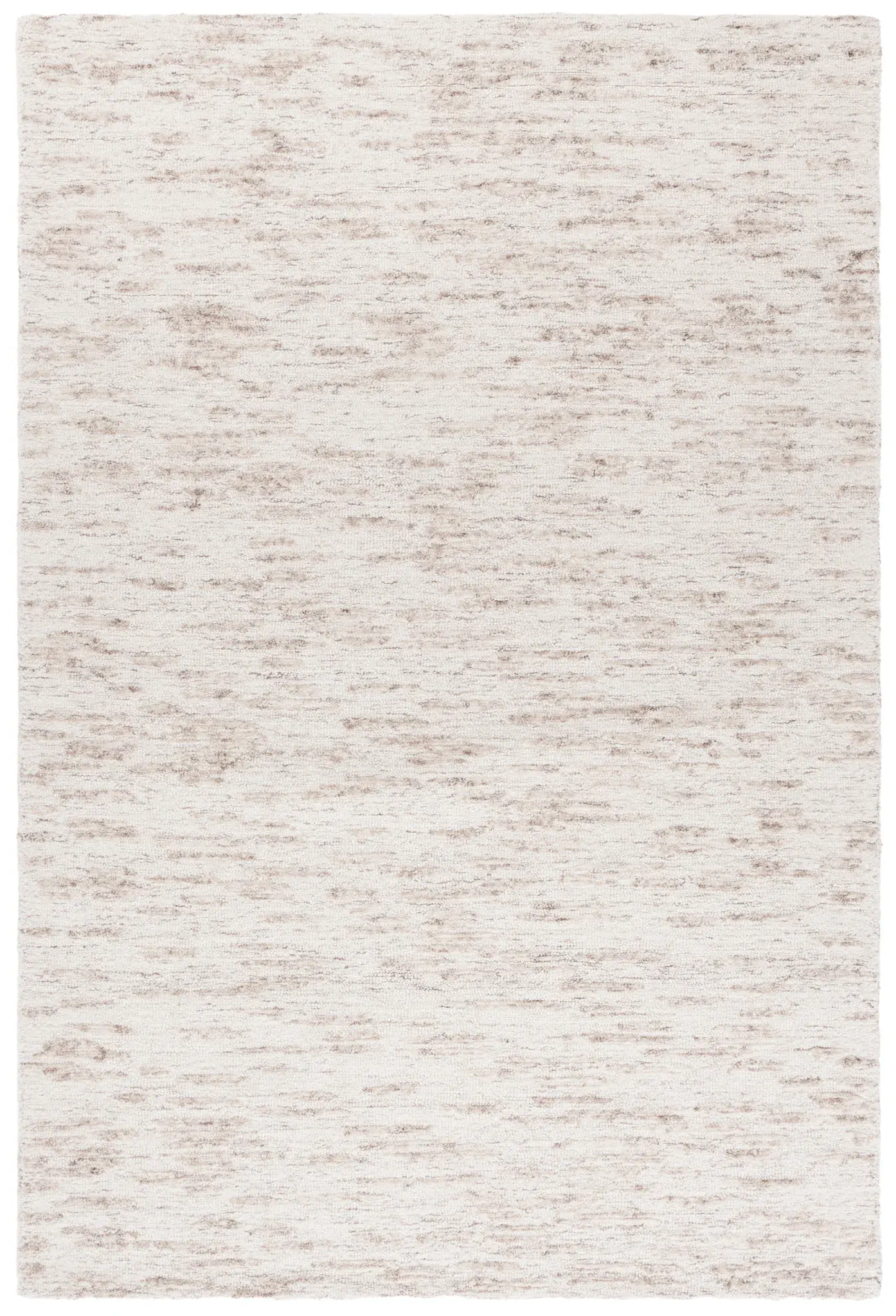 Ebony Mottled Striated Hand-Tufted Wool Rug
