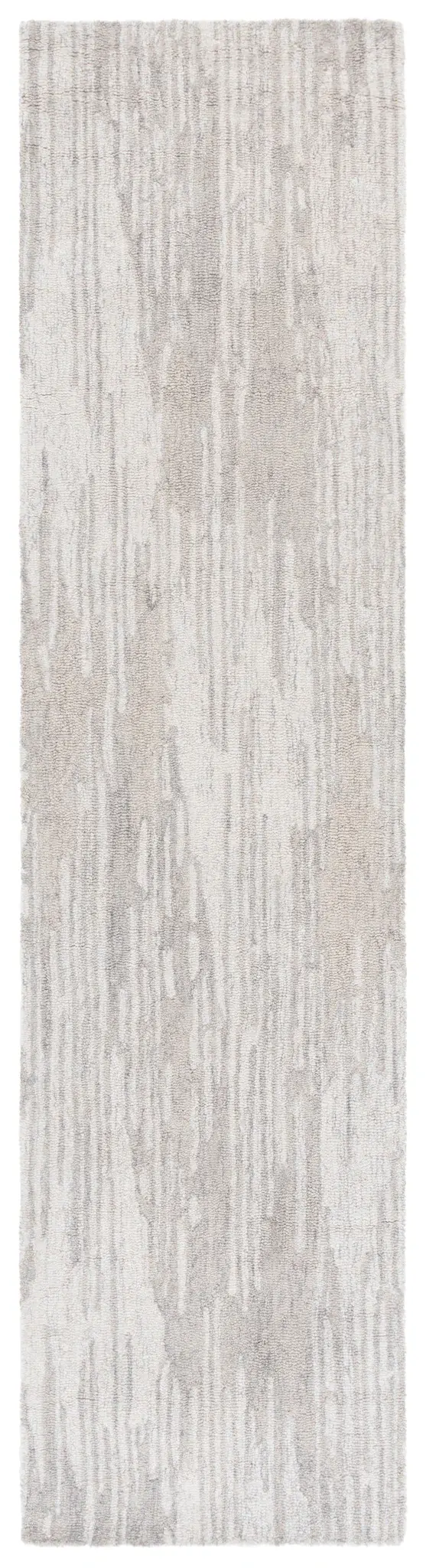 Ebony Vertical Striated Hand-Tufted Wool Rug