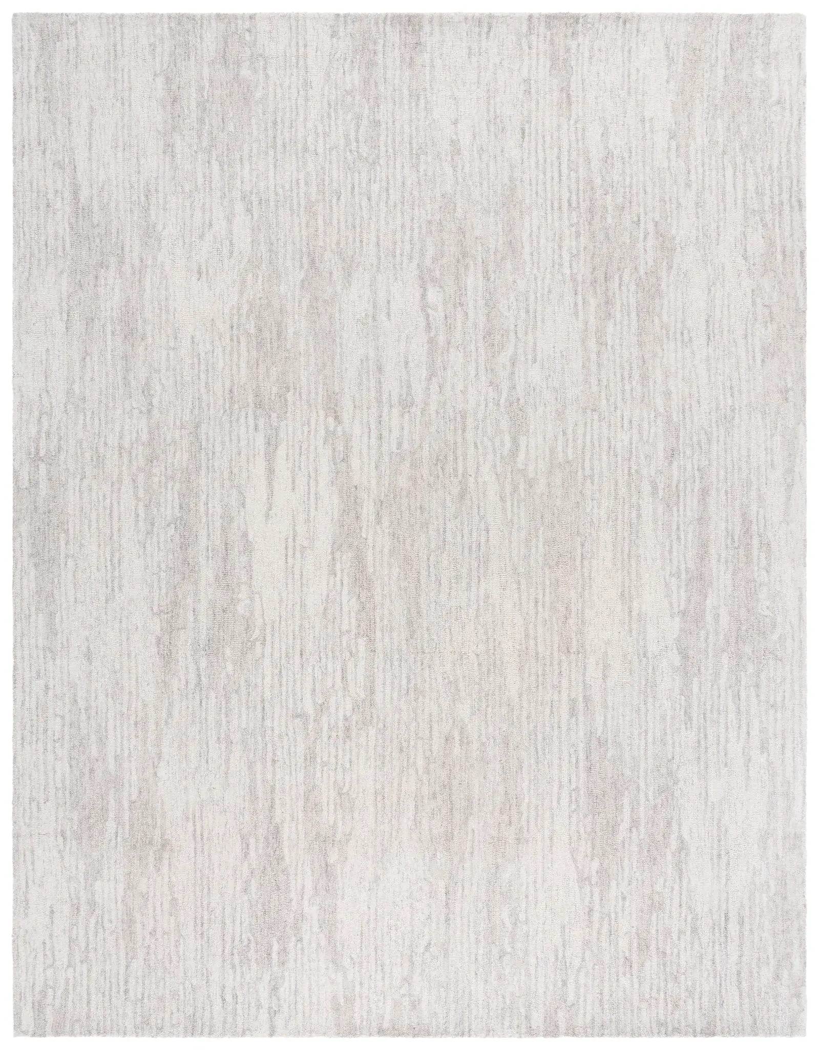 Ebony Vertical Striated Hand-Tufted Wool Rug